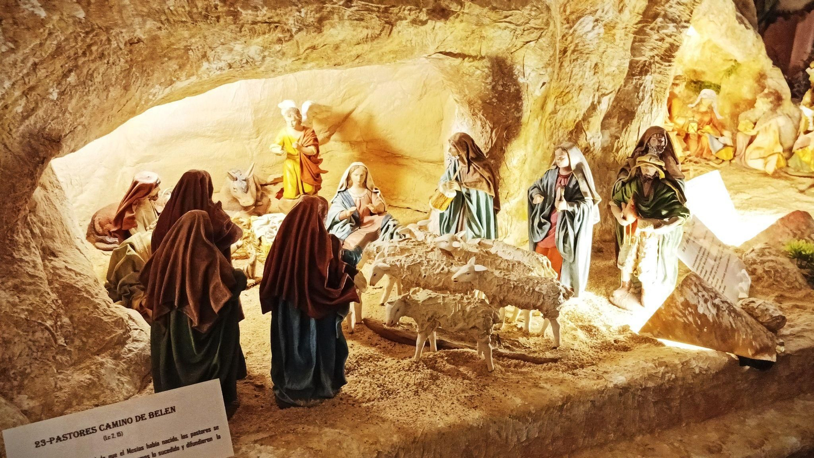 Escena perteneciente al belén bíblico expuesto en los salones del Darymelia.