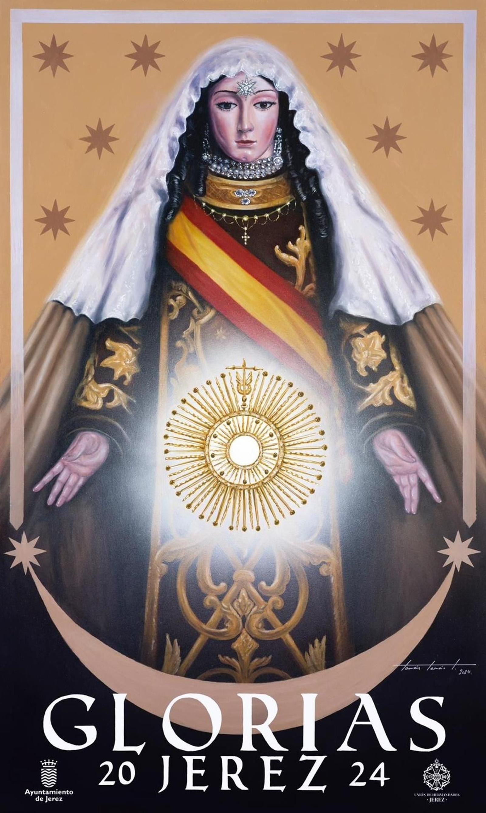 Cartel anunicador de las 'Glorias' en Jerez.