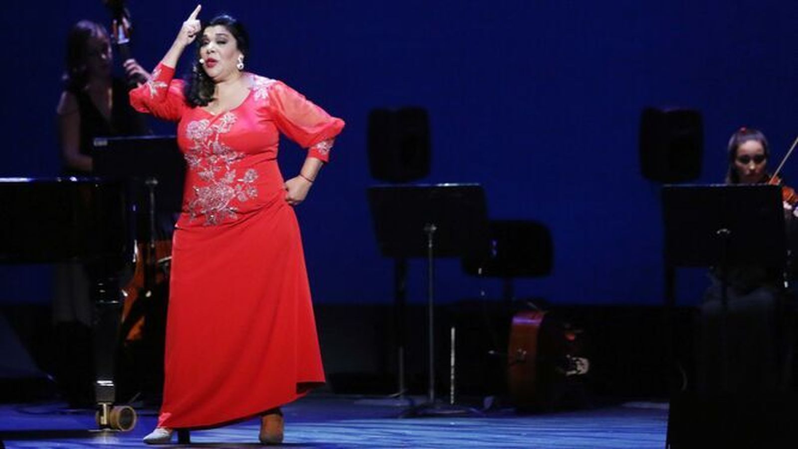 La Macanita durante una de sus actuaciones en el Villamarta