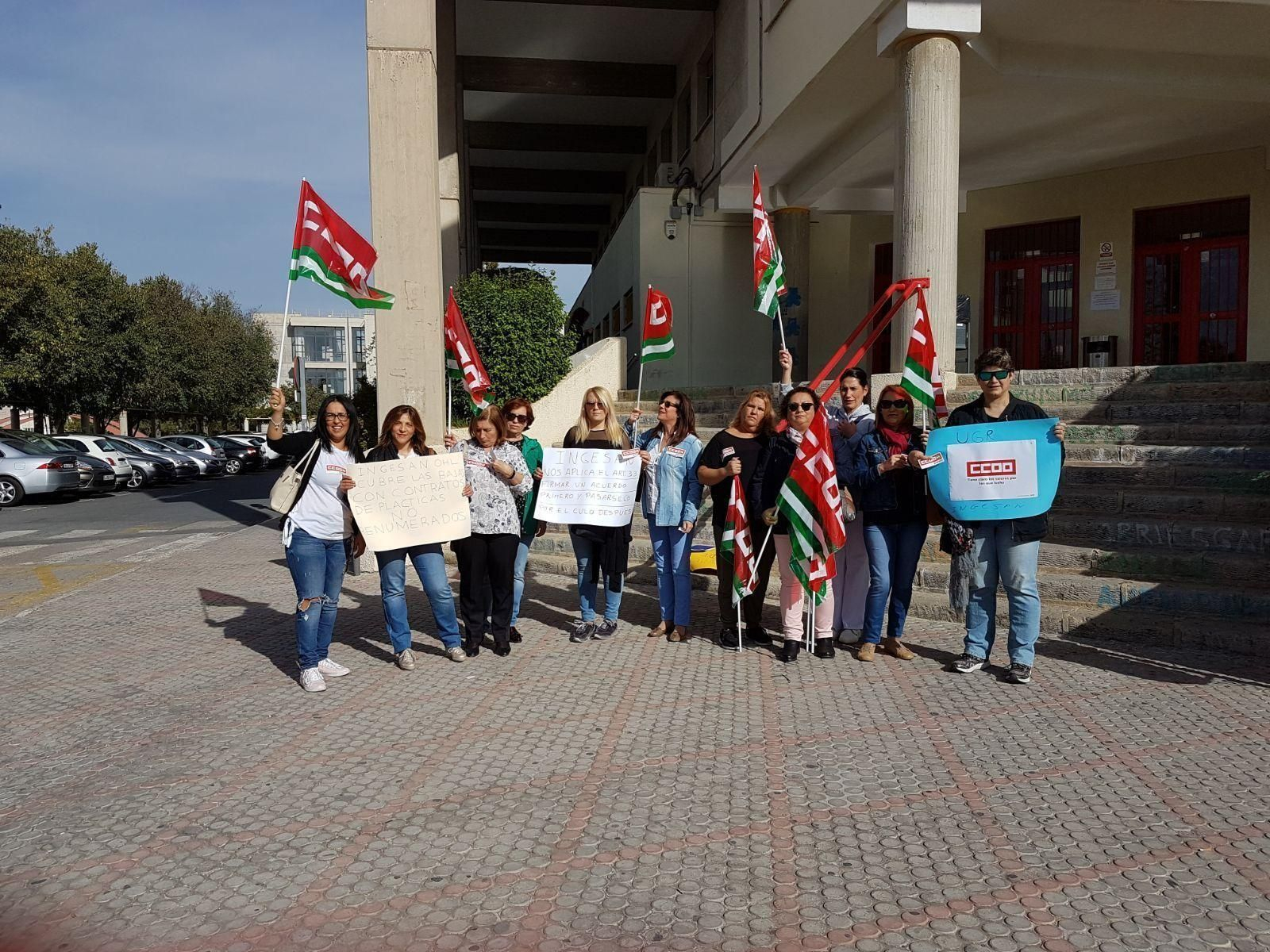 Imagen de una de las protestas.