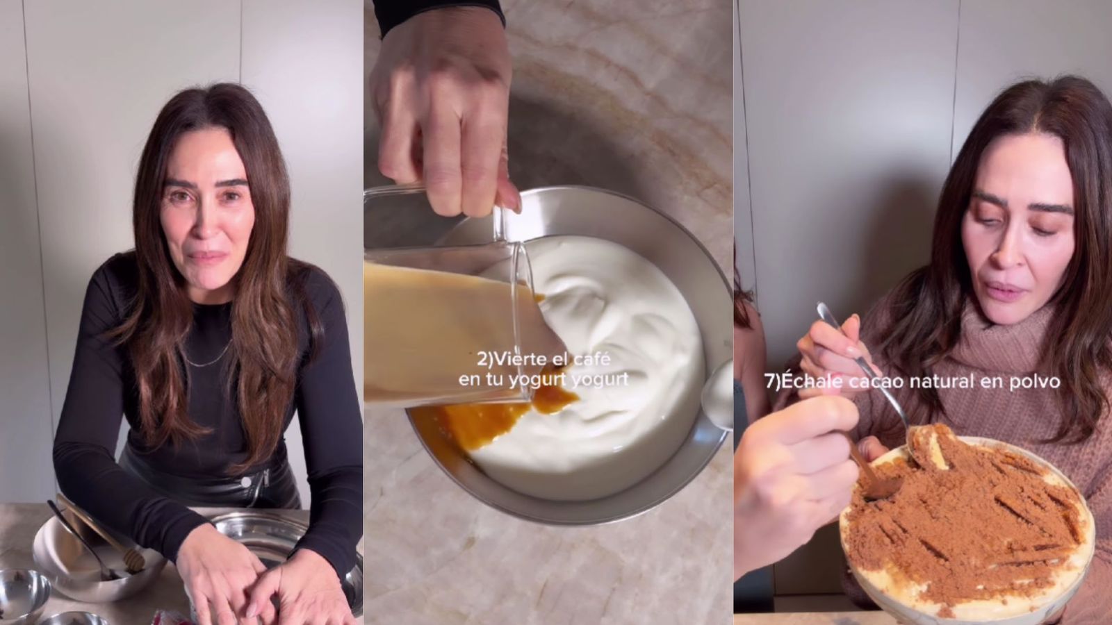 Vicky Martín Berrocal degusta una tarta de queso japonesa "prescrita por el endocrino".