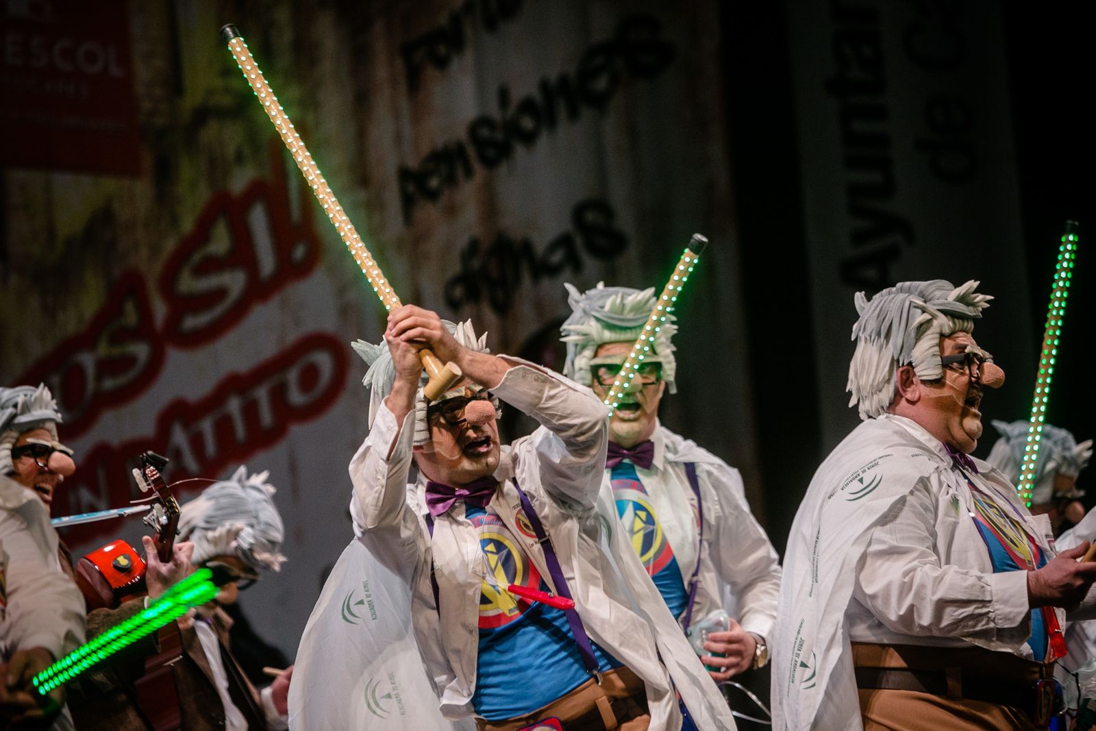 La chirigota "Los vengadores"