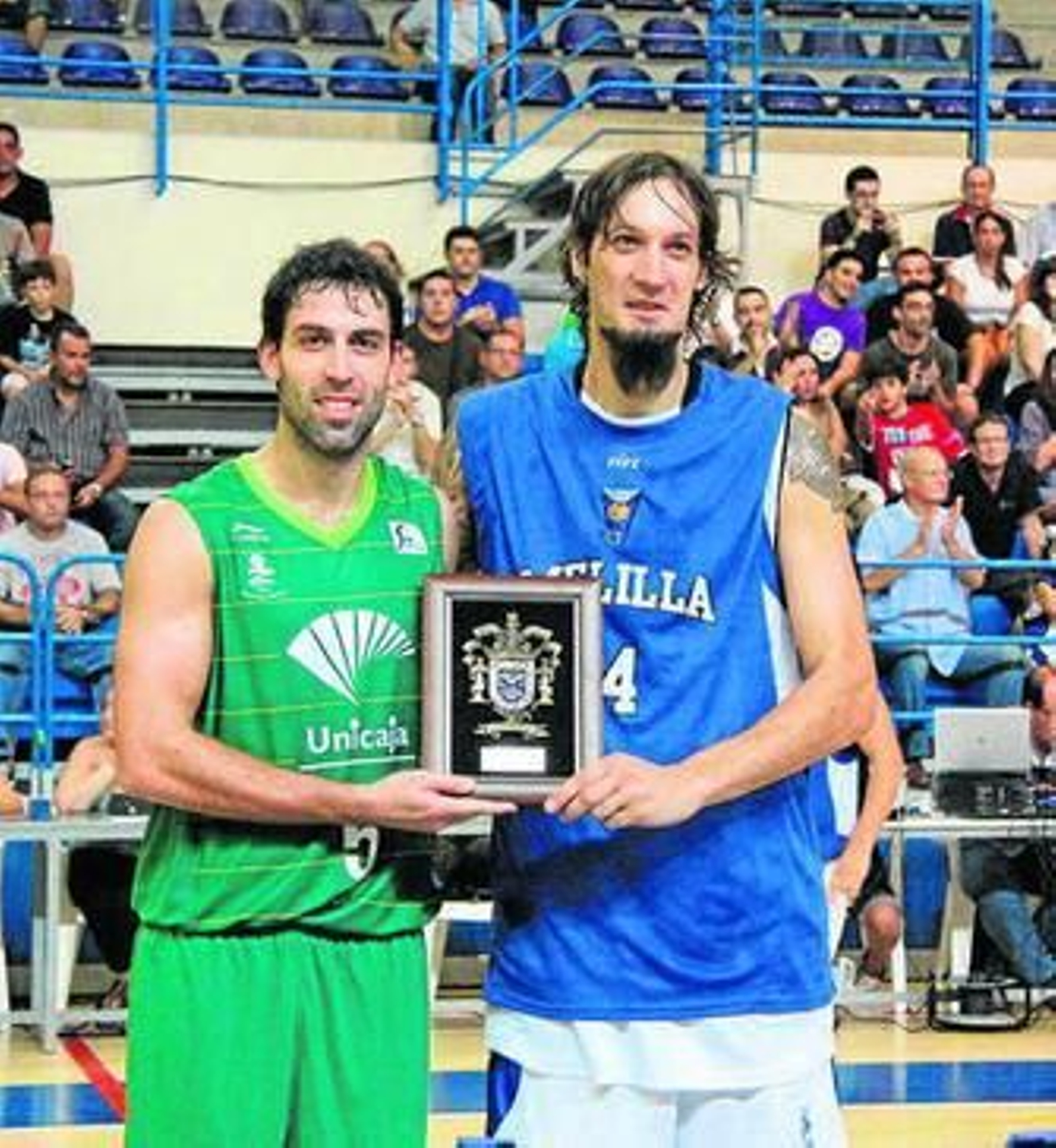 Nacho Romero (d), junto a Berni Rodríguez, en 2011.
