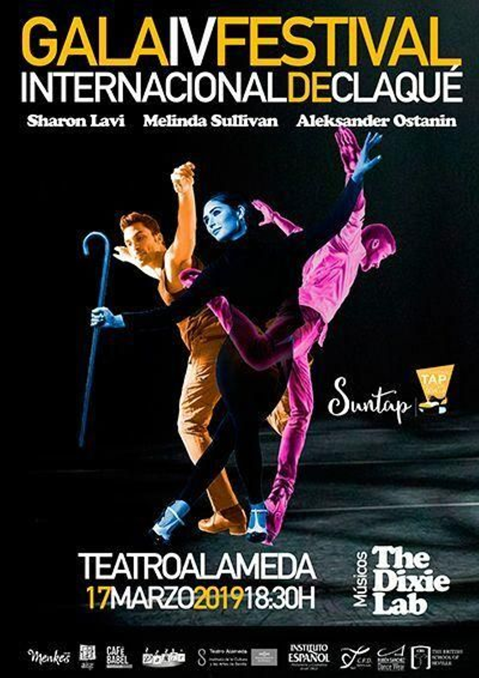 Cartel de la Gala Suntap 2019, IV Festival Internacional de Claqué de Andalucía.