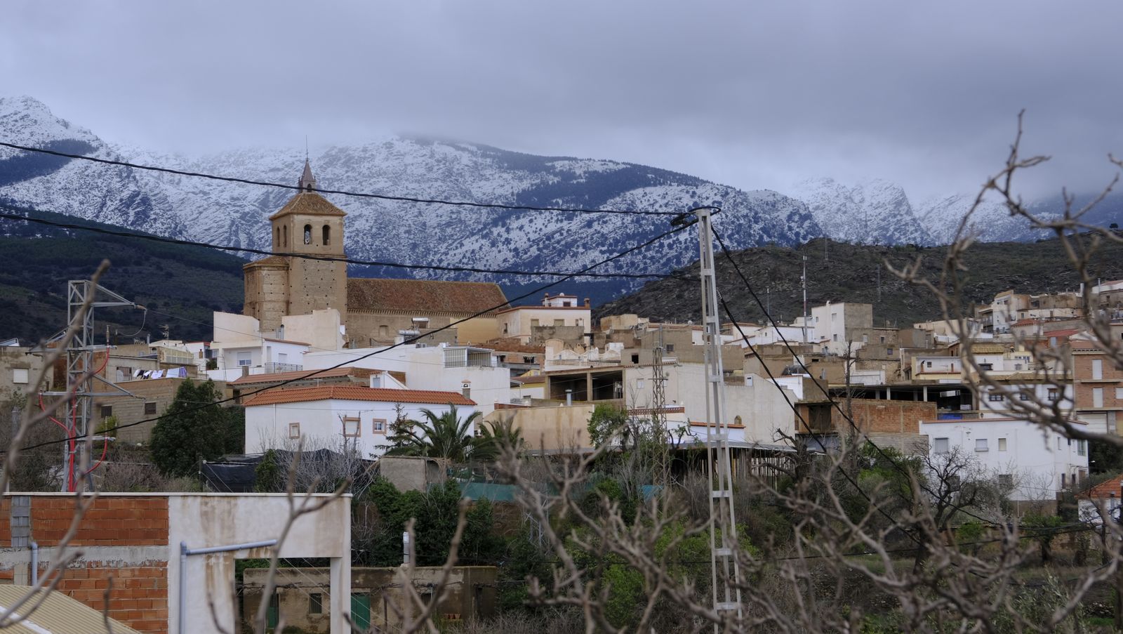 Imágenes del temporal de nieve en la provincia de Almería.