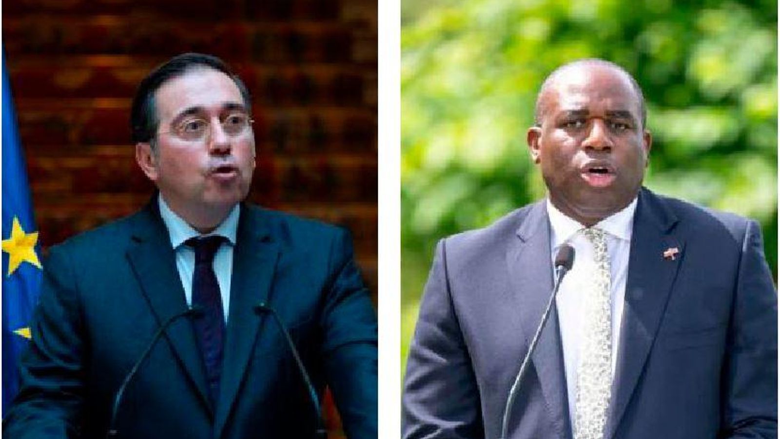 José Manuel Albares y David Lammy.