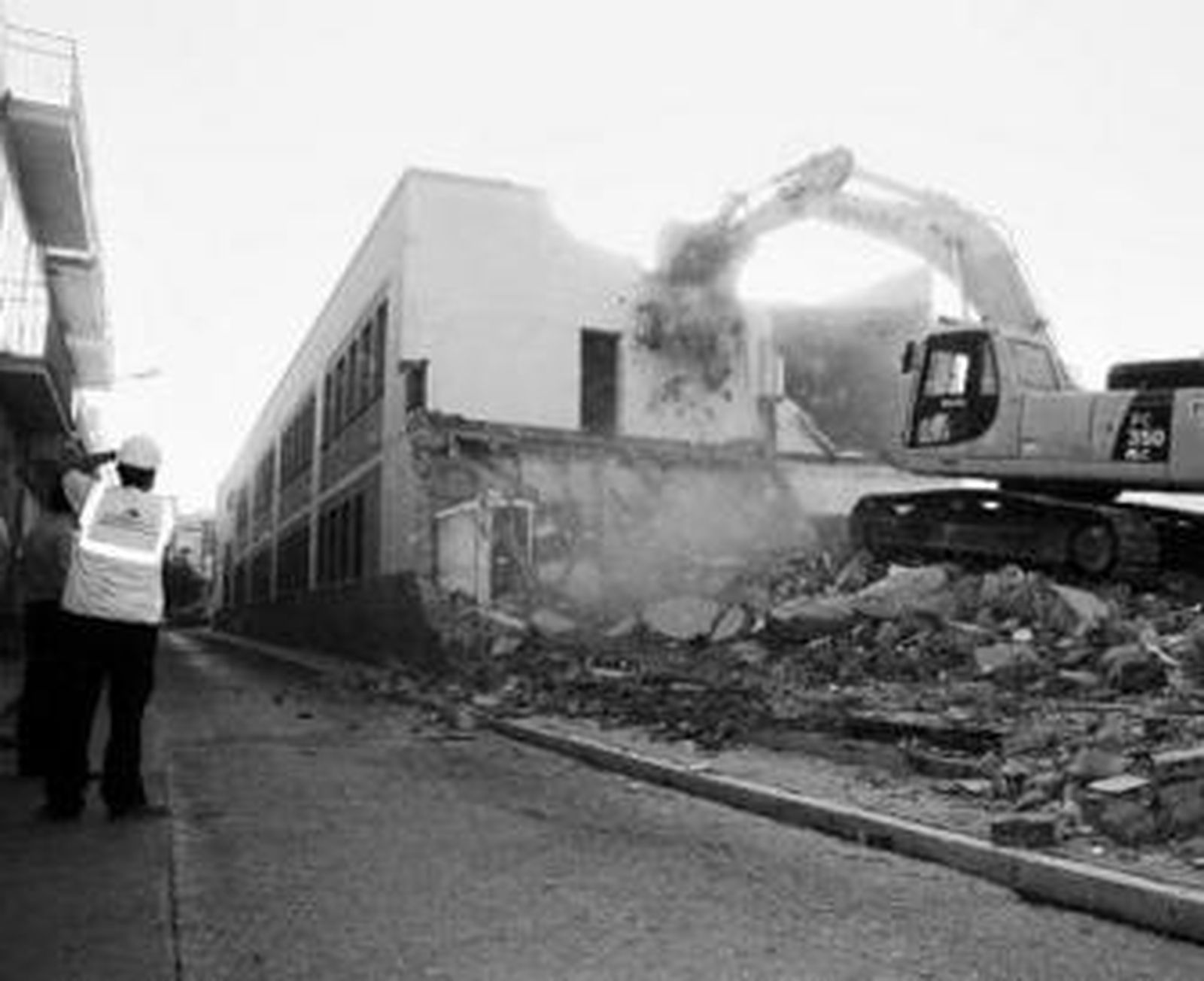 Las obras del solar donde se fundó la escuela en 1789.