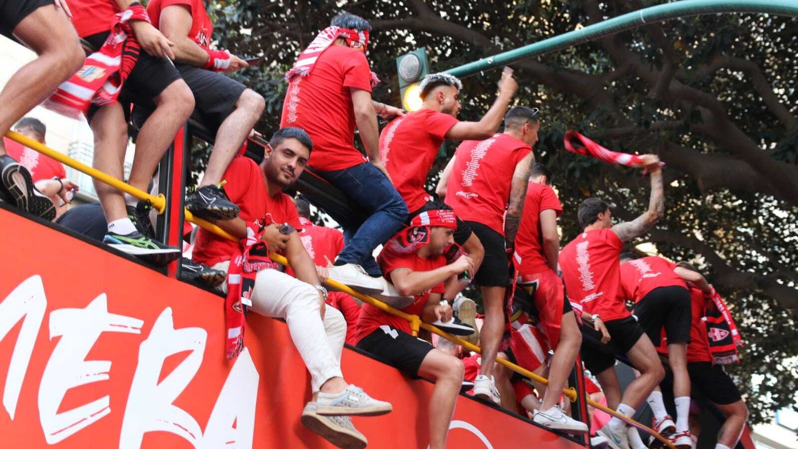 Los jugadores, disfrutando del momento.