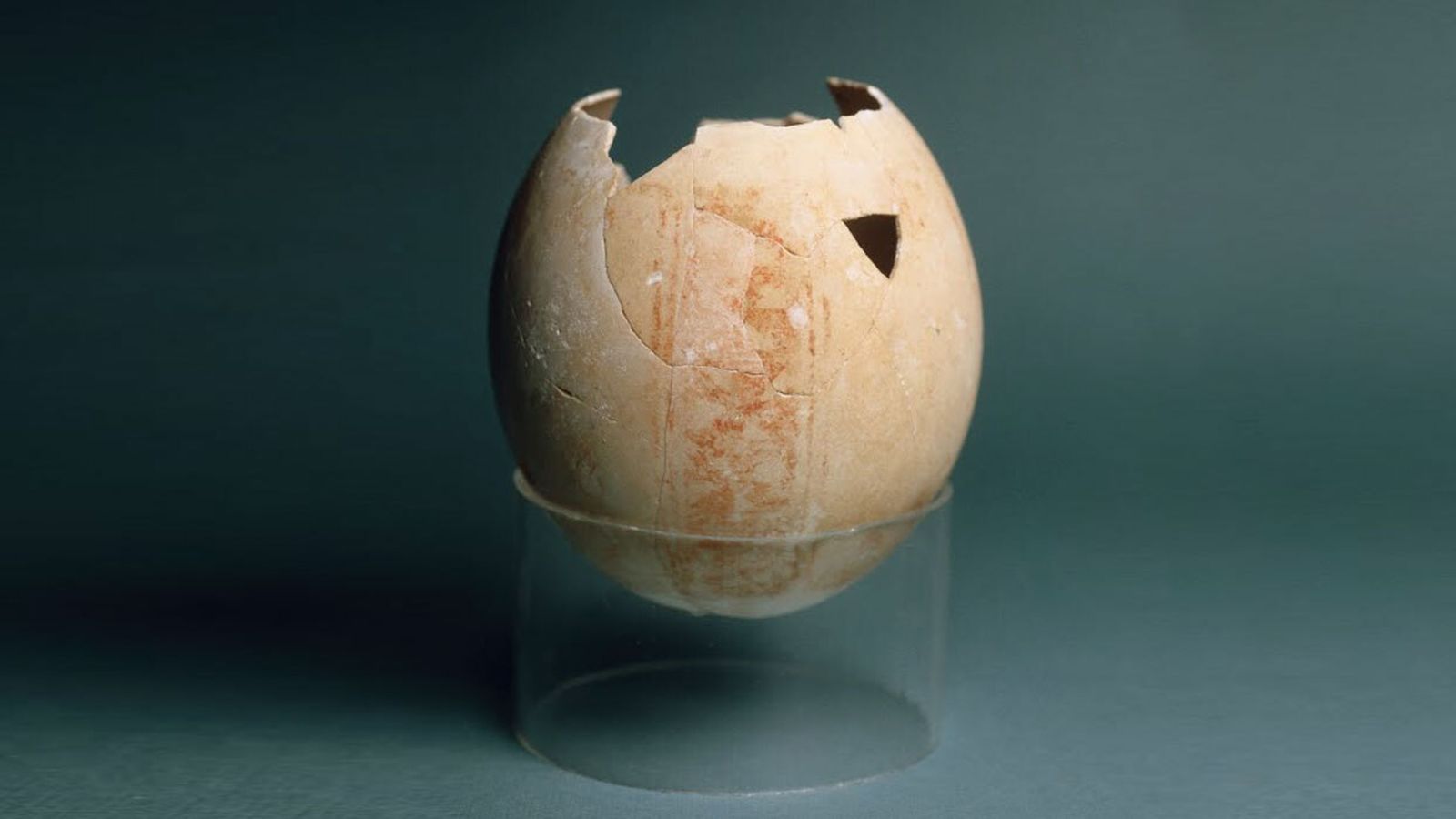 Vaso antiguo de la esposición