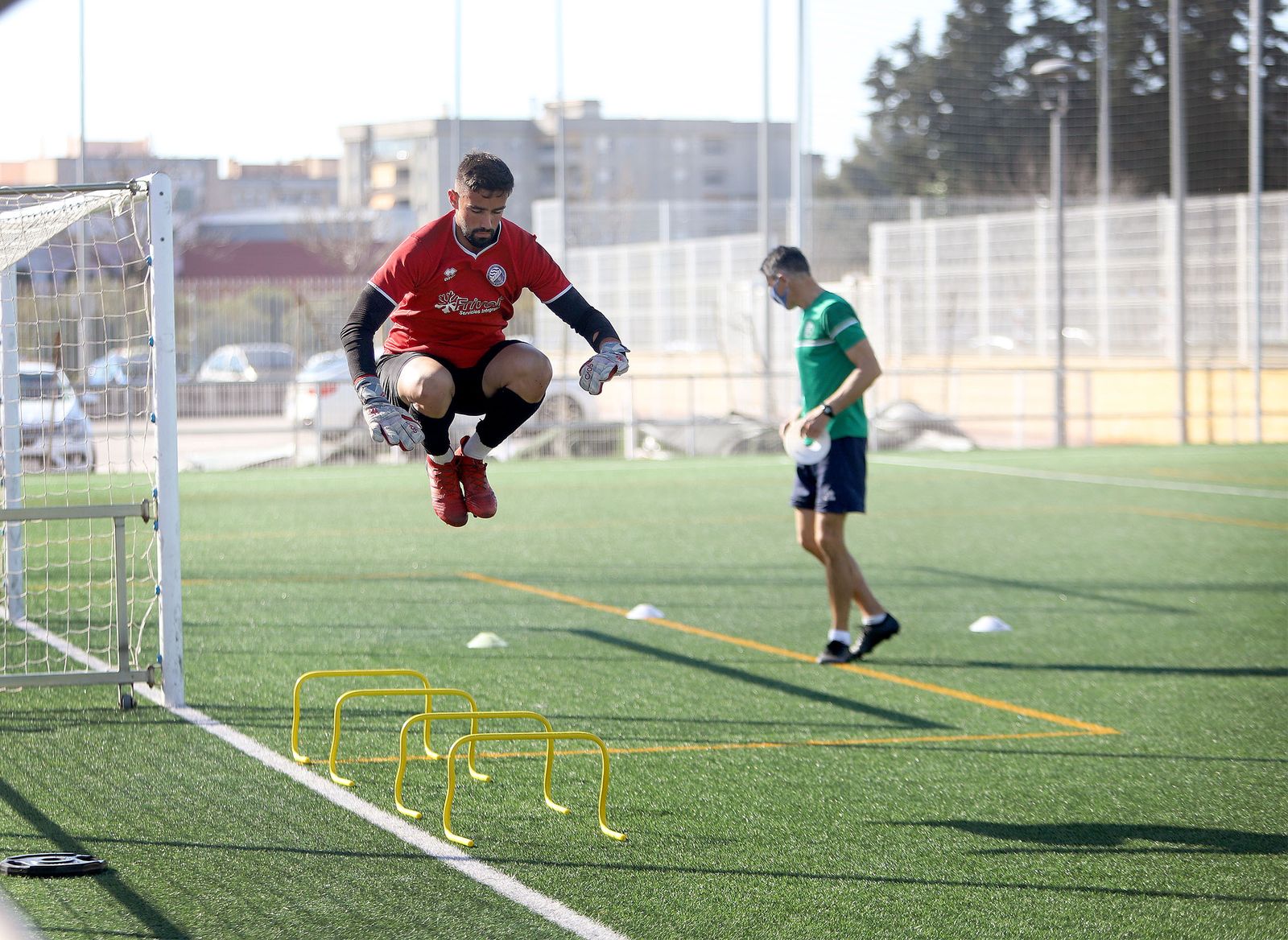Entrenamiento del Xerez DFC en La Granja