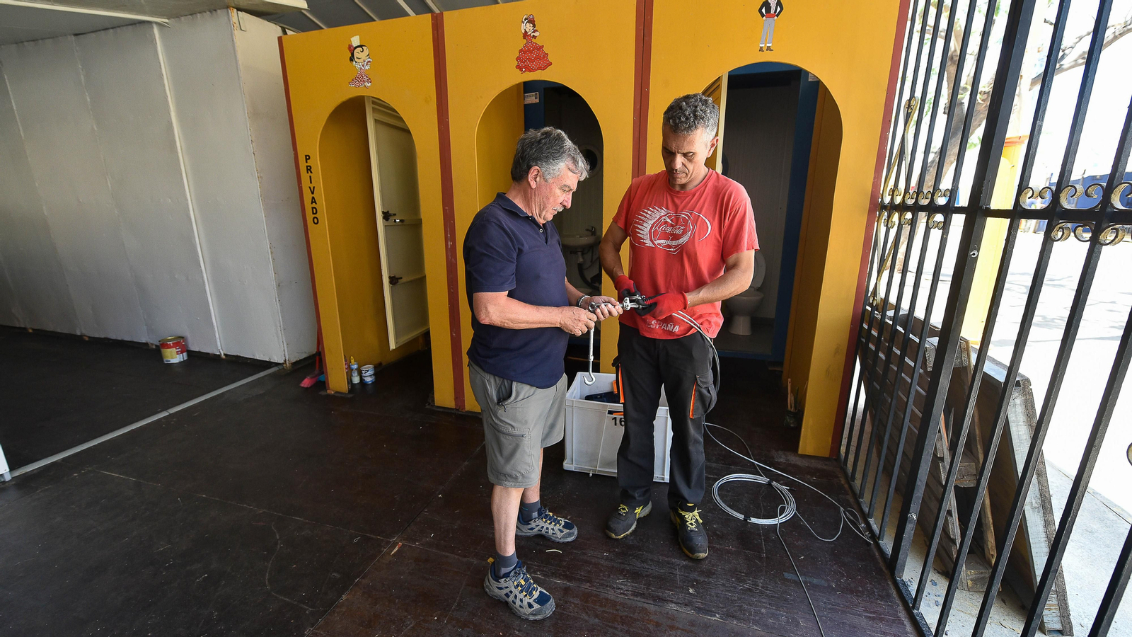 El montaje de la Feria Real de Algeciras 2023 en imagenes