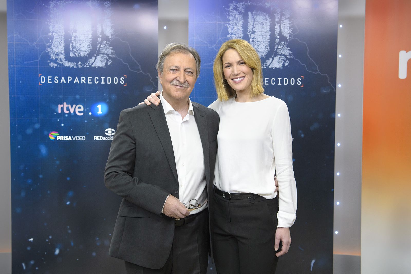 Paco Lobatón y Silvia Intxaurrondo, director y presentadora de 'Desaparecidos'.