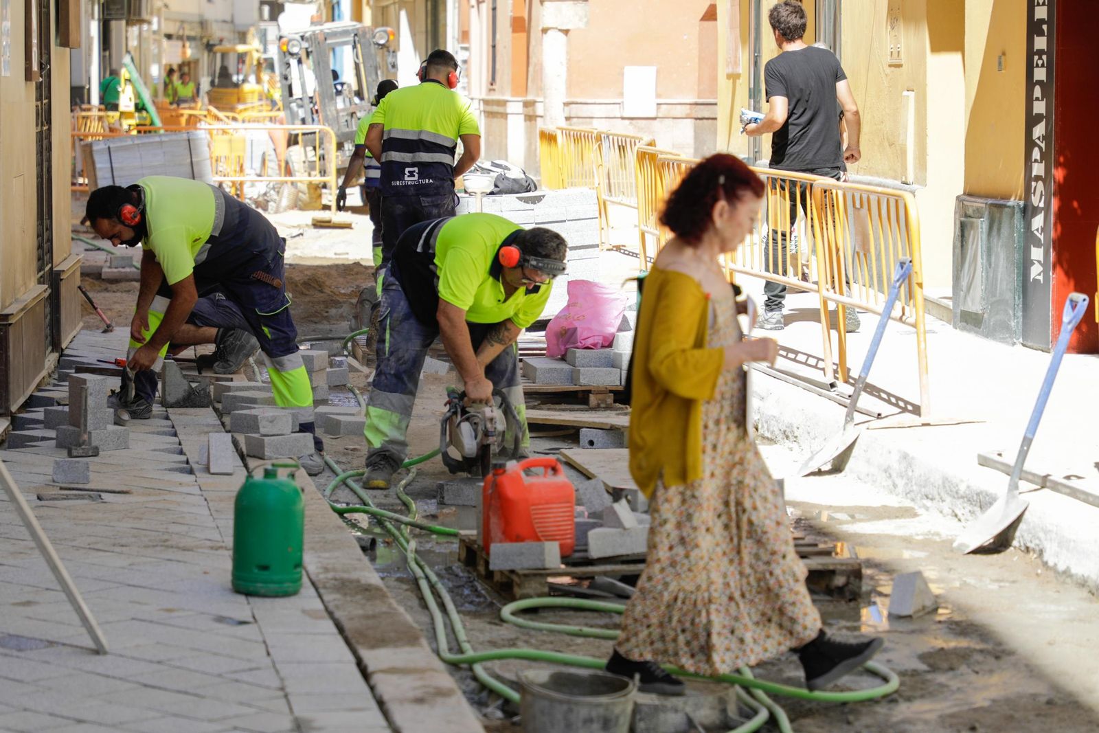 Las fotos de las obras en la calle Zaragoza de Sevilla