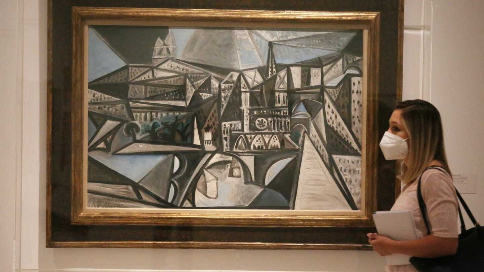 La pieza 'Vista de Notre Dame', Picasso, 1945, se expone en la muestra.