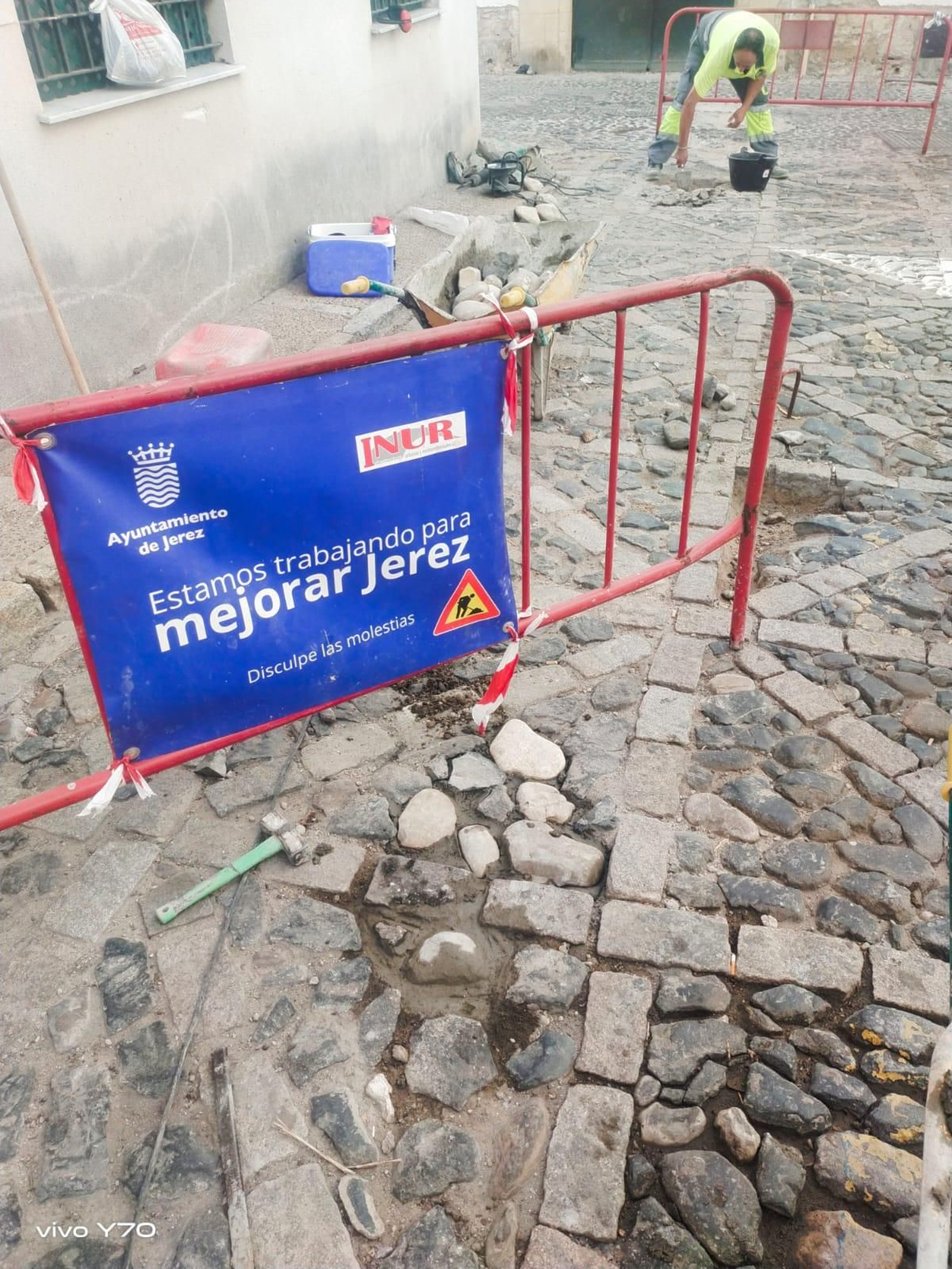 Obra en la calle Paralejo.
