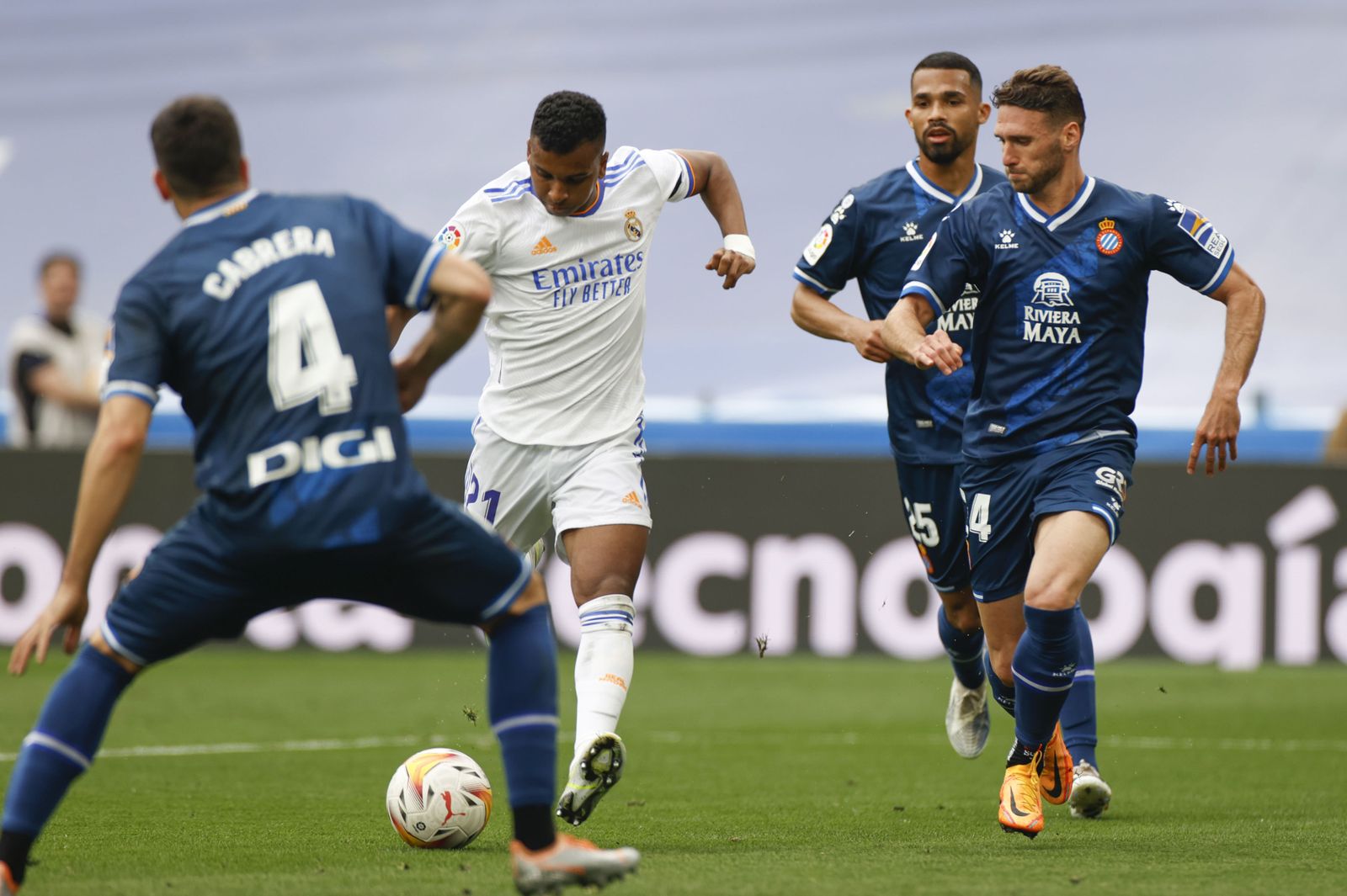 Victoria del Real Madrid y celebración del título de Liga