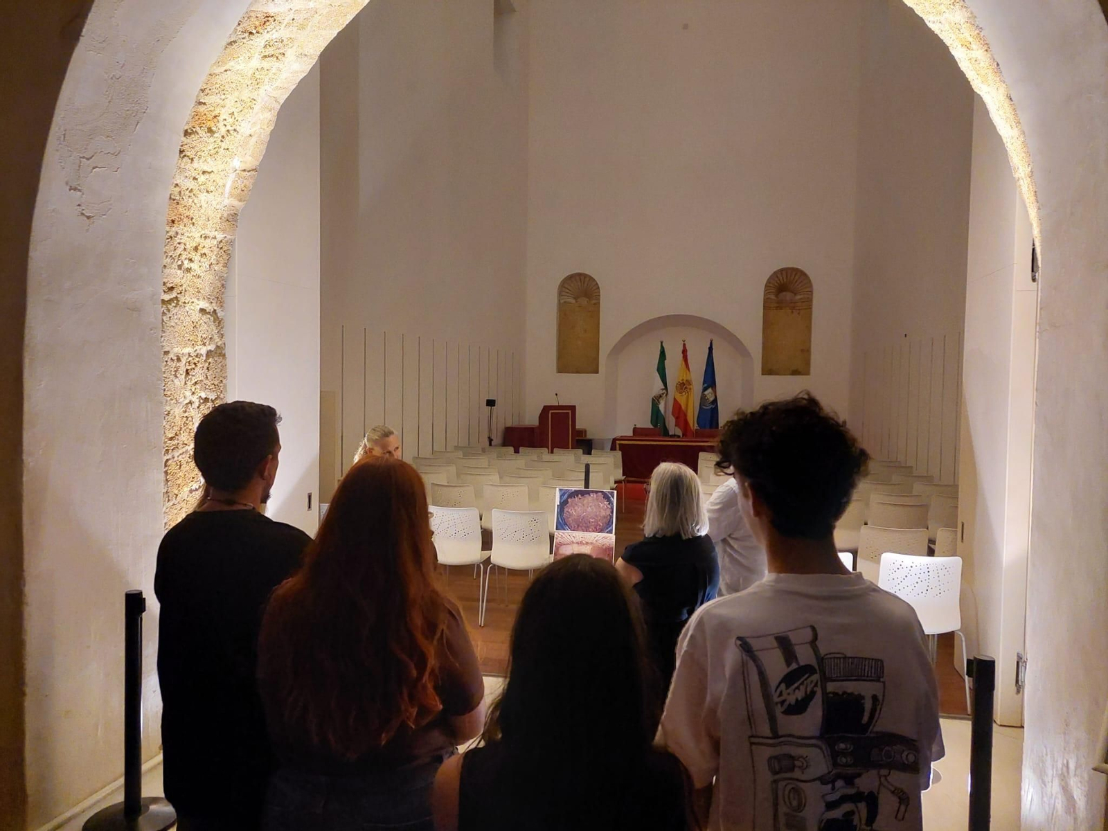 La ruta también se interna en las galerías del Castillo de San Romualdo.