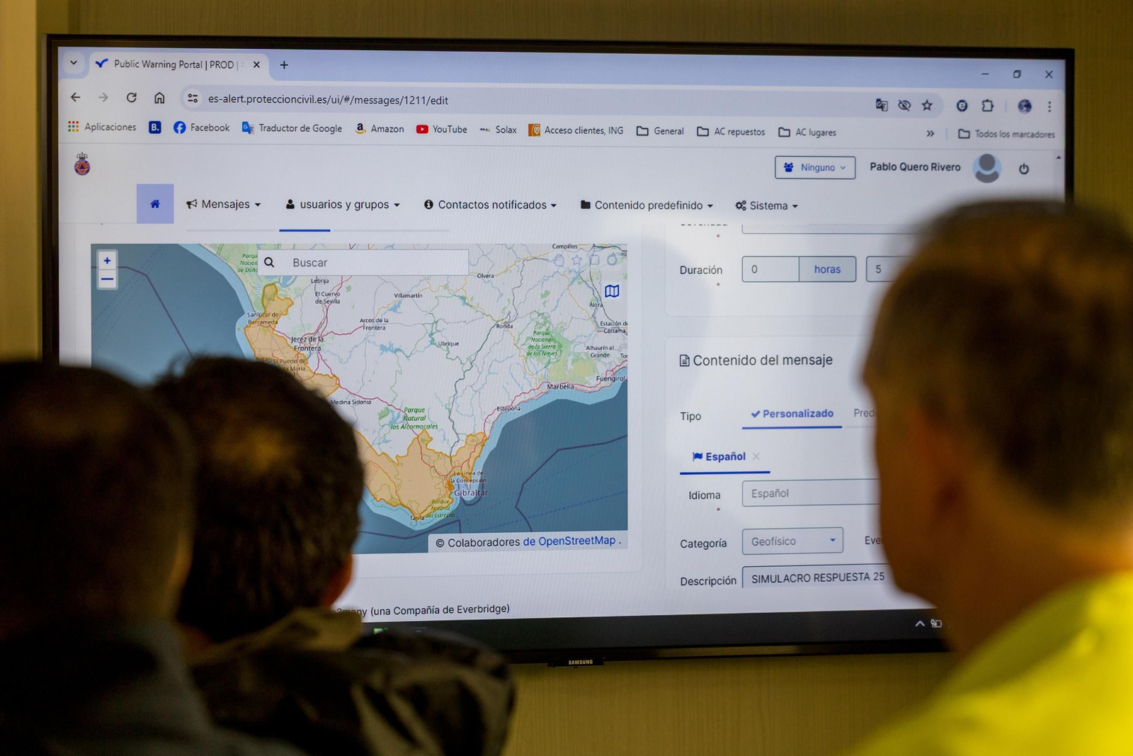 Todas las imágenes del simulacro de tsunami en Cádiz
