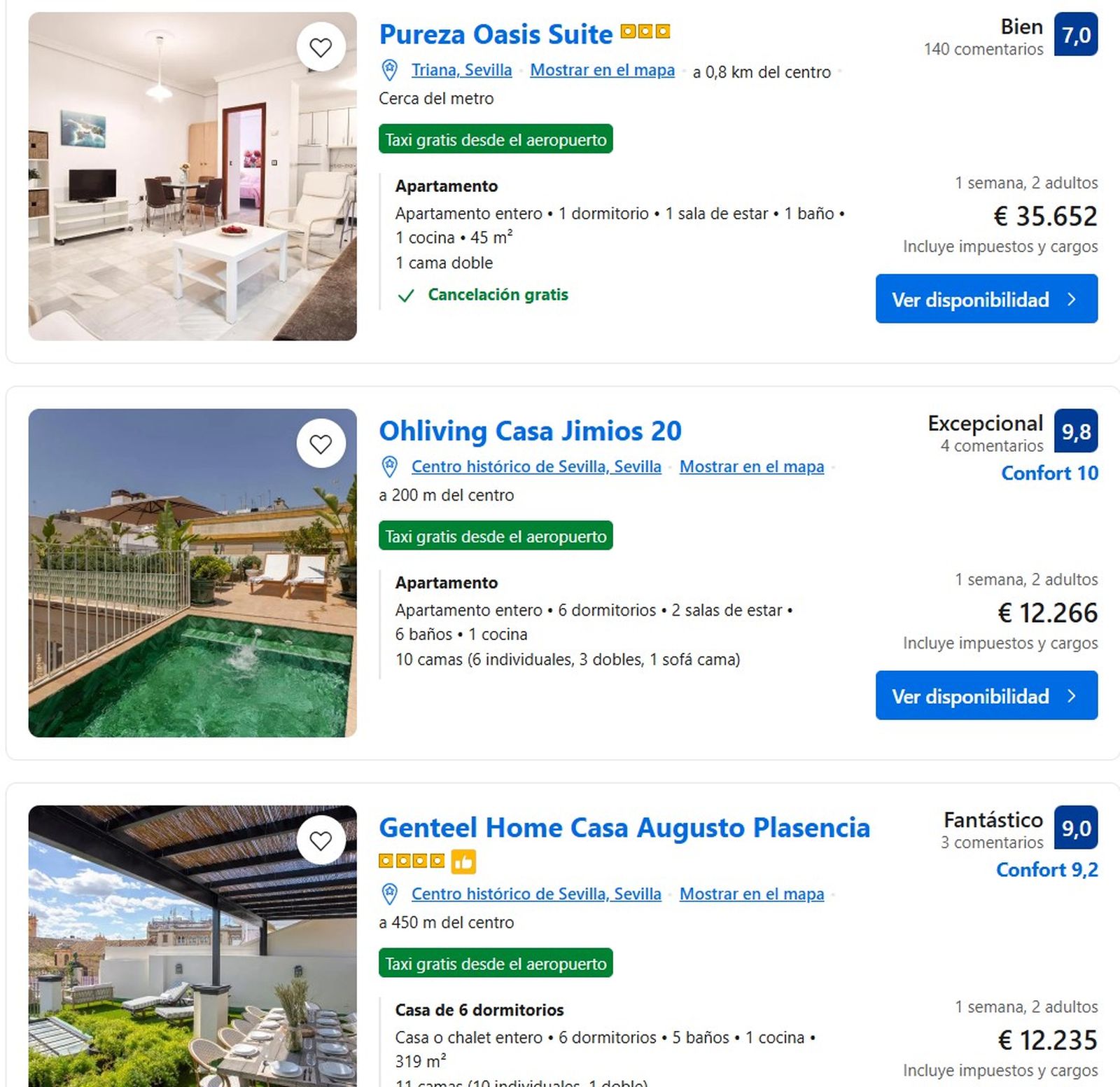 Alojamientos en Sevilla disponibles del Domingo de Ramos al Domingo de Resurrección