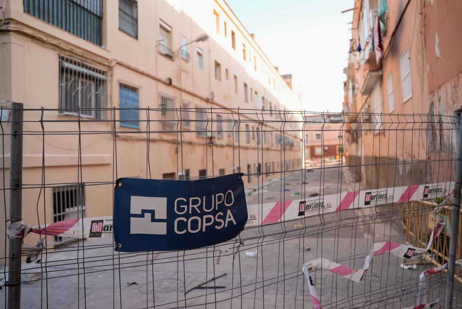 Las obras de rehabilitación en el edificio El Patio de Almería