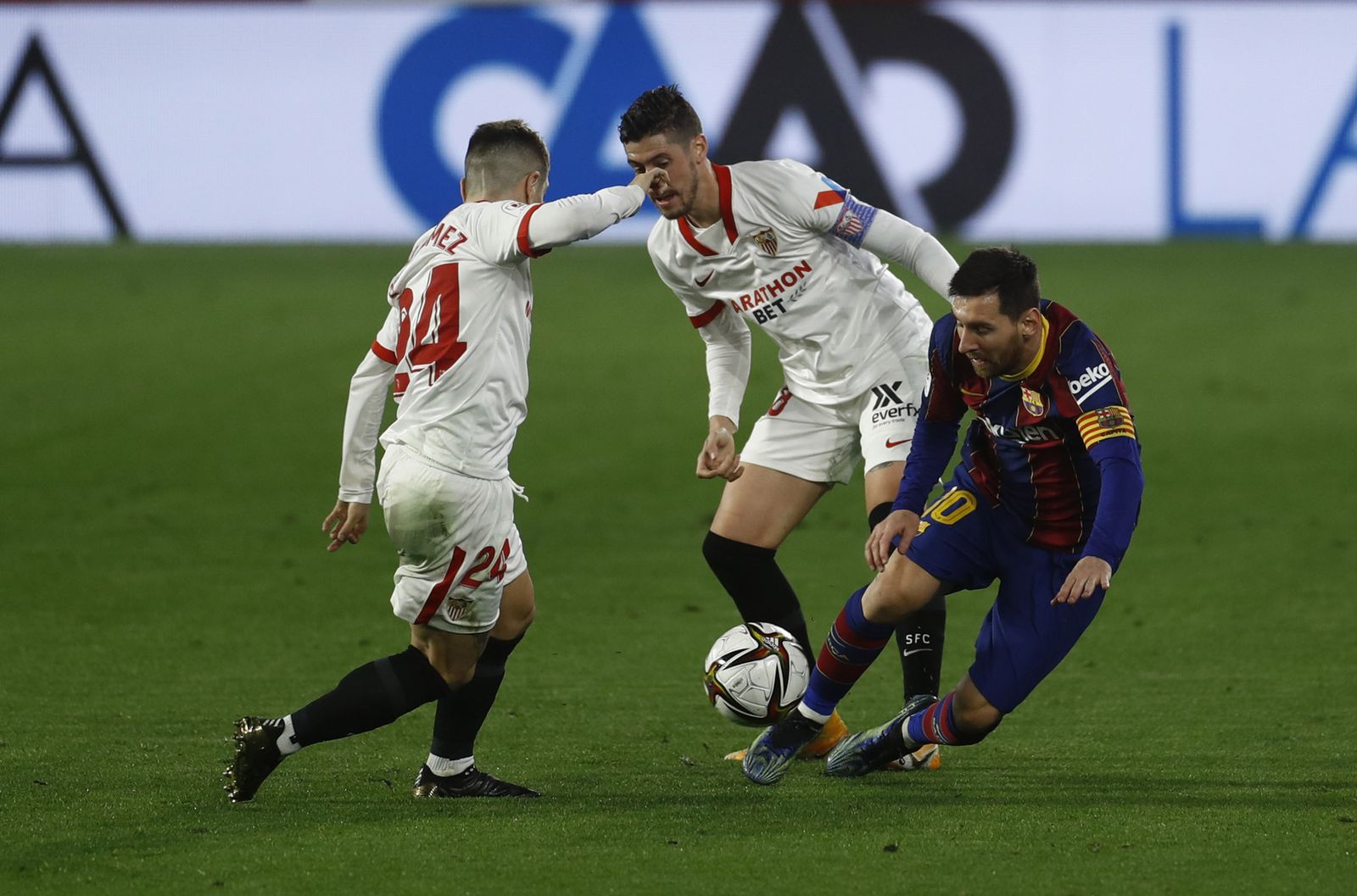 El Sevilla-Barcelona de Copa del Rey, en imágenes