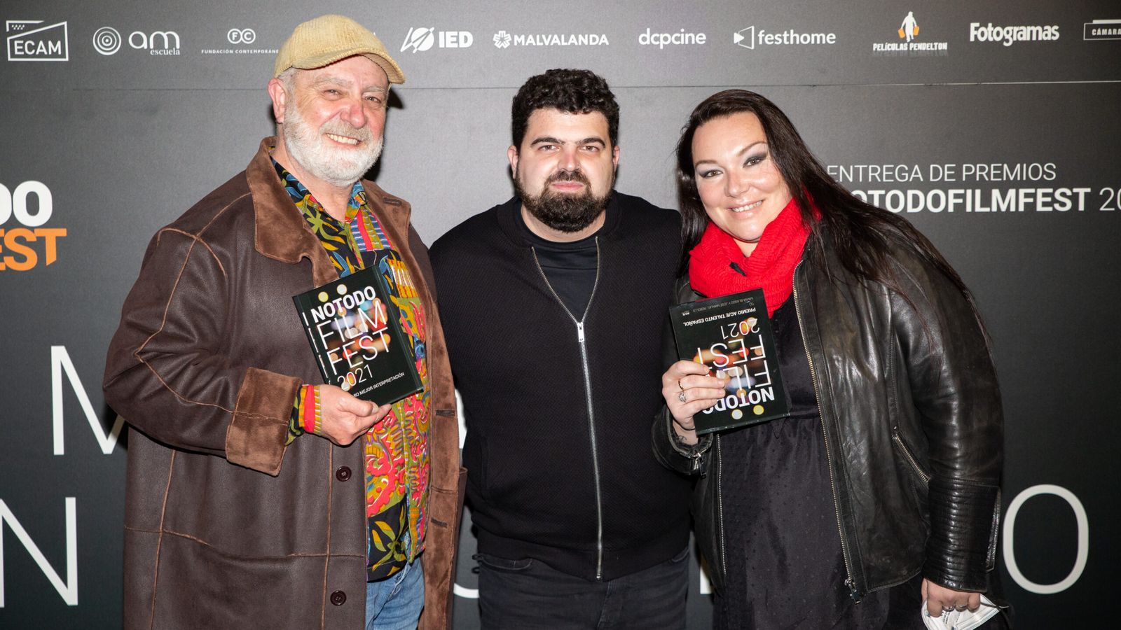 Asencio Salas (izquierda), con José Manuel Rebollo y María Blasco.