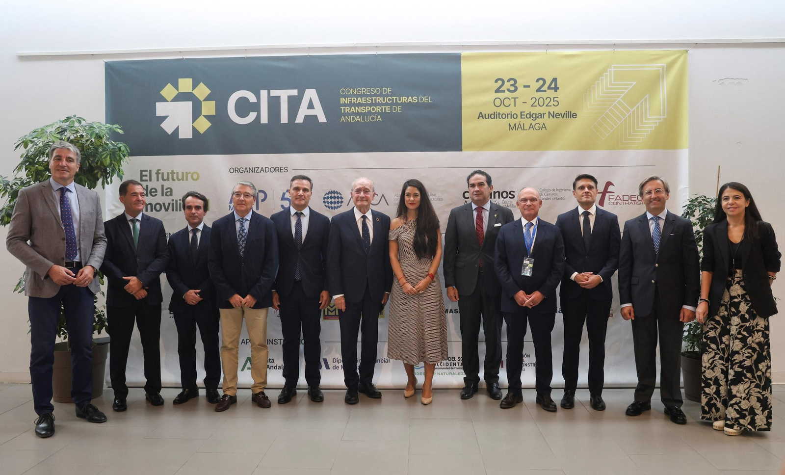 Representantes institucionales en el primer Congreso de Infraestructuras del Transporte de Andalucía (CITA) celebrado en Málaga los días 23 y 24 de octubre.