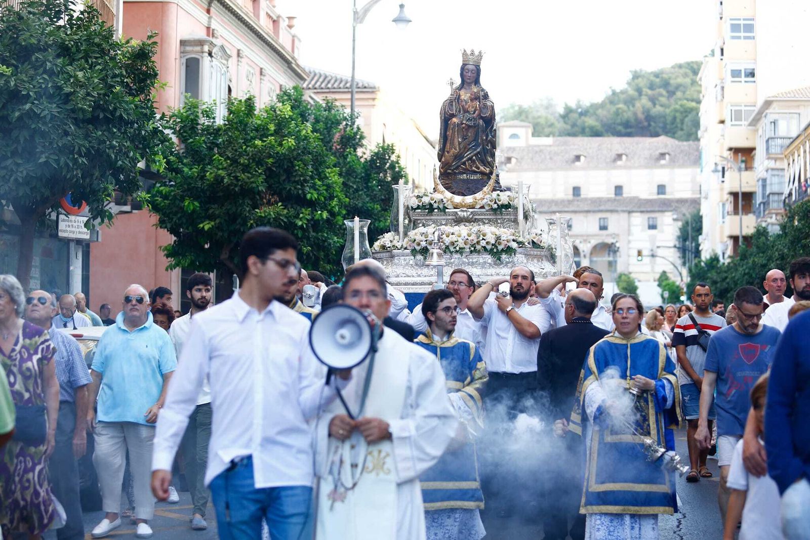 El traslado de la Virgen de la Victoria a la Catedral, en fotos
