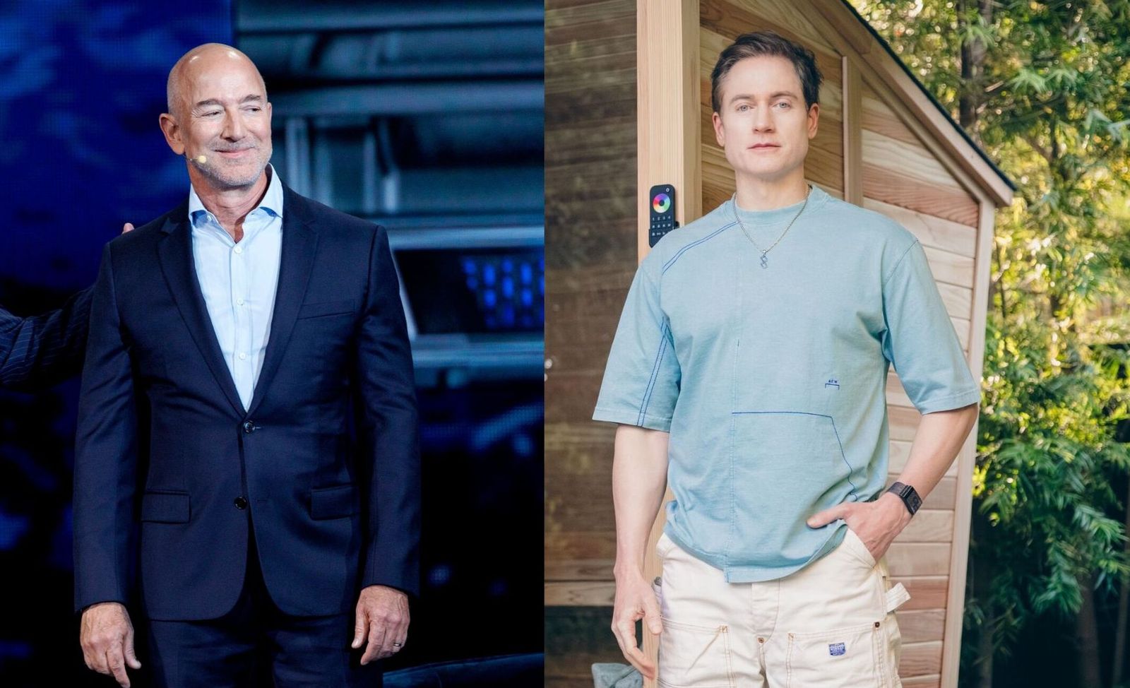 Jeff Bezos y Bryan Johnson