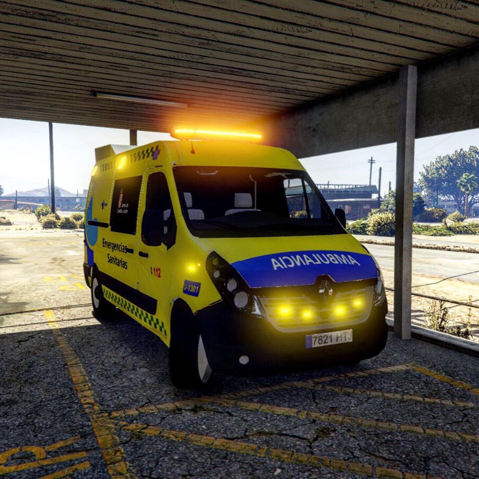 Una ambulancia del 112 de Castilla y León