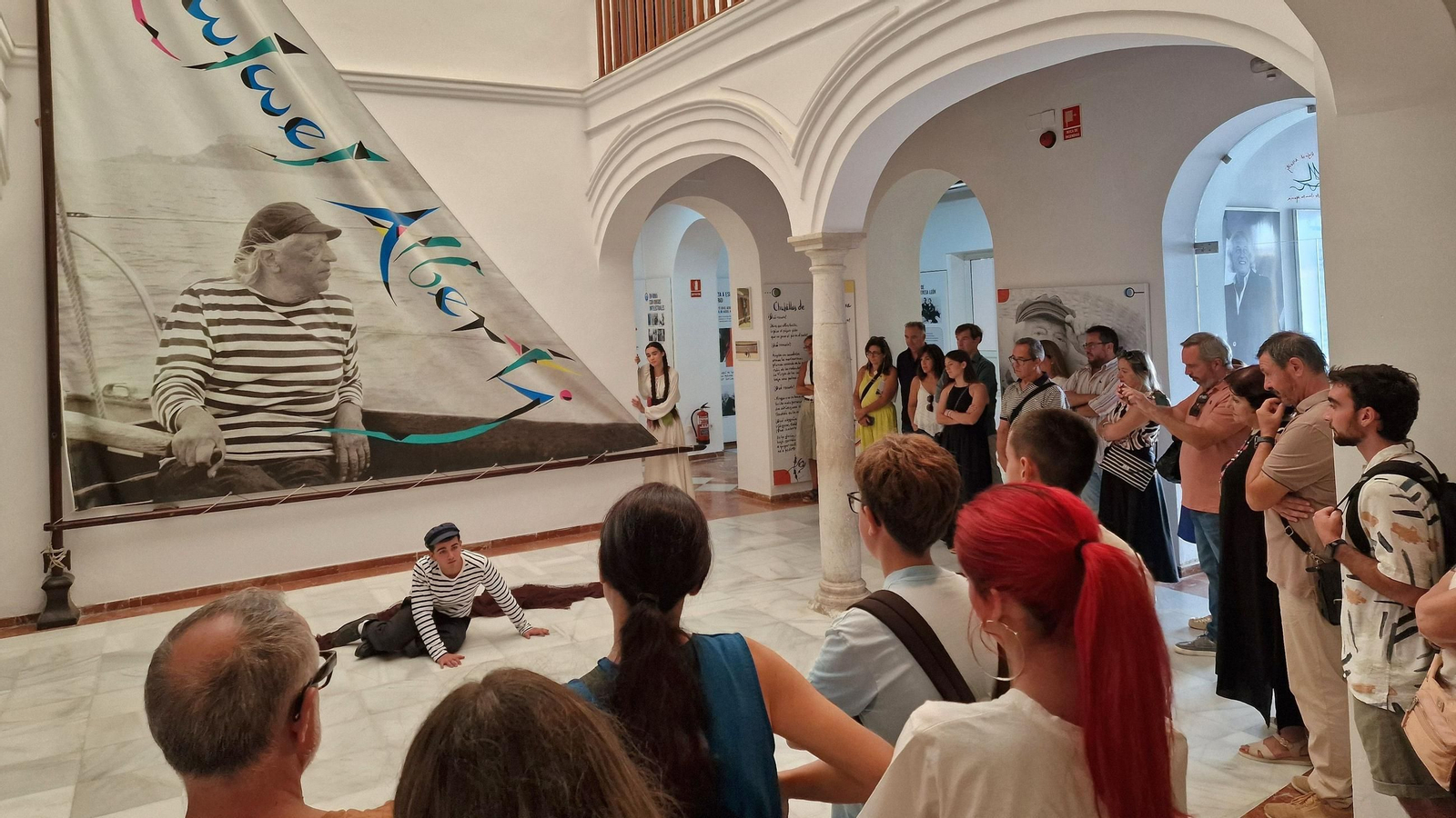 Una imagen de la representación en la Fundación Alberti.