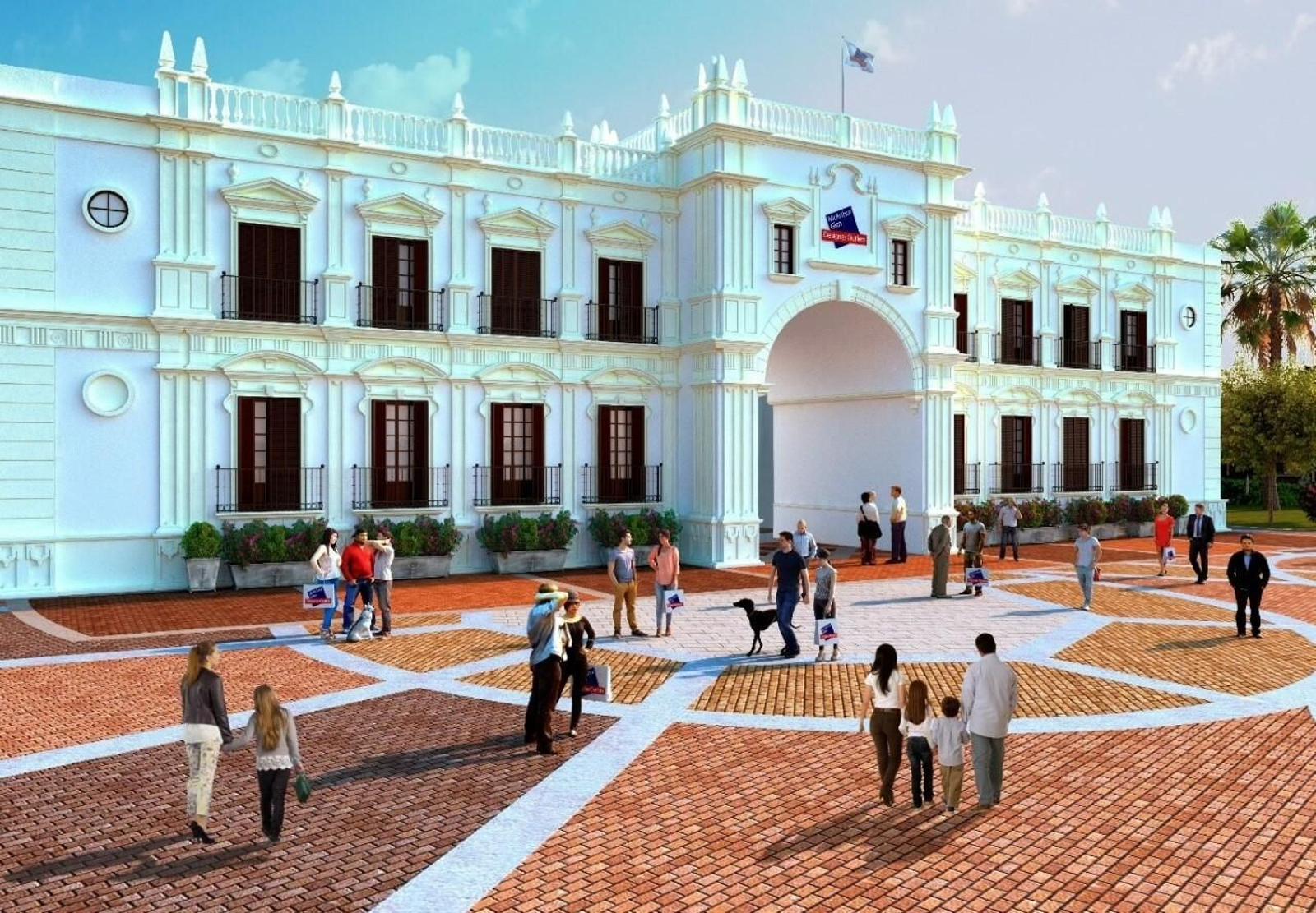 Infografía del outlet de Plaza Mayor.