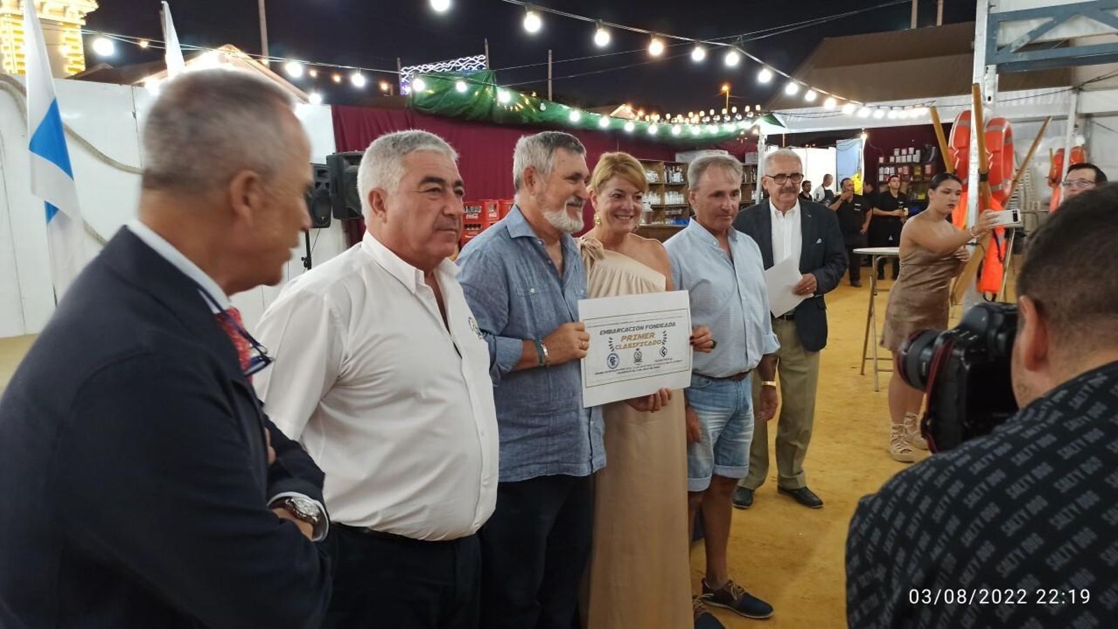 Uno de los premiados en la Semana Náutica Internacional Colombina.