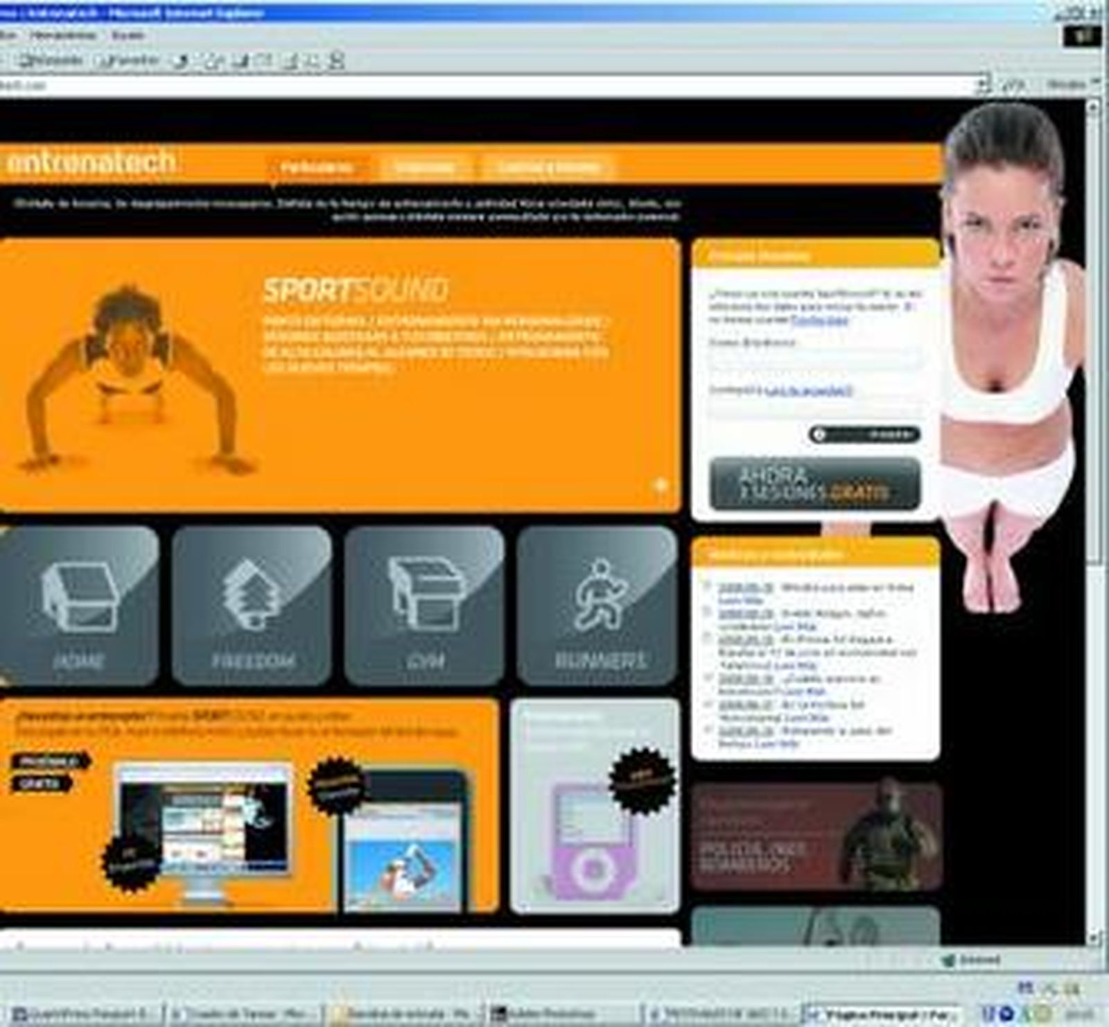 Al portal, pionero en España, se accede desde: www.entrenatech.com