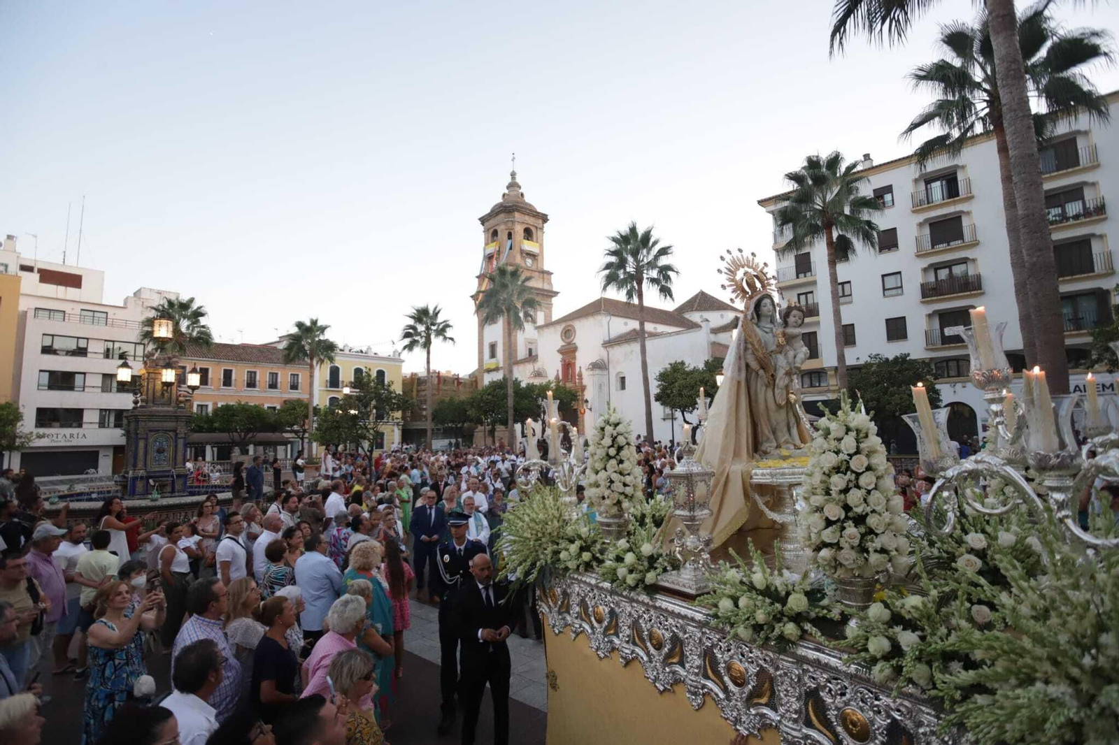 La Virgen de la Palma, en la Plaza Alta.