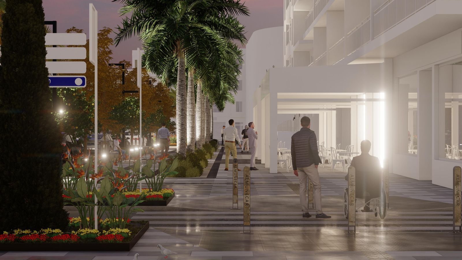 Render de la presentación del proyecto de la Avenida Costa del Sol