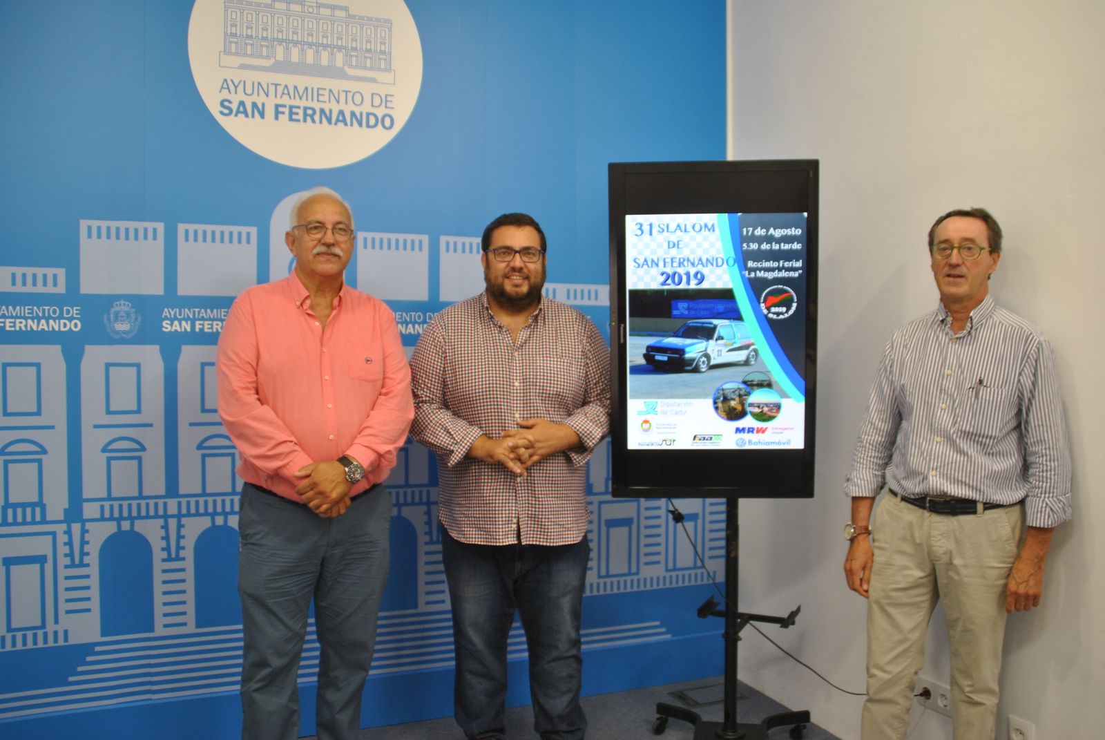 Presentación del slalom de San Fernando, que vuelve a La Magdalena este sábado.