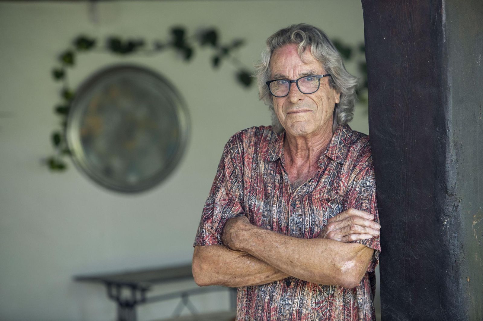 Eduardo  Rodríguez  Rodway, único superviviente de Triana, en Caños de Meca