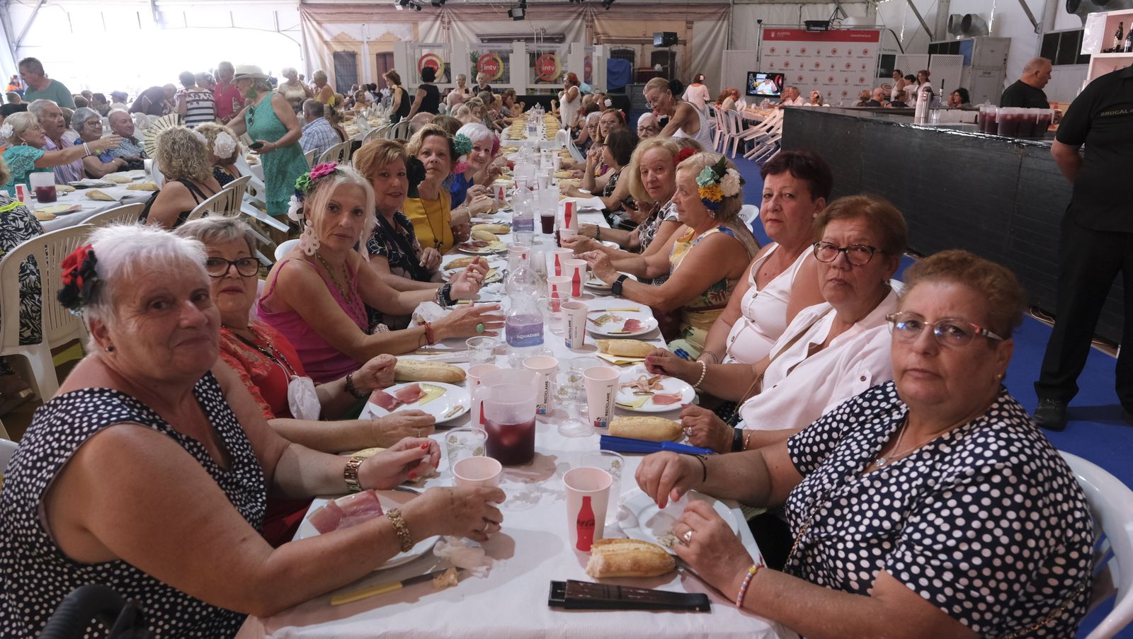 Imágenes de la comida homenaje a los mayores en la Caseta Municipal de la Feria de Almería 2022