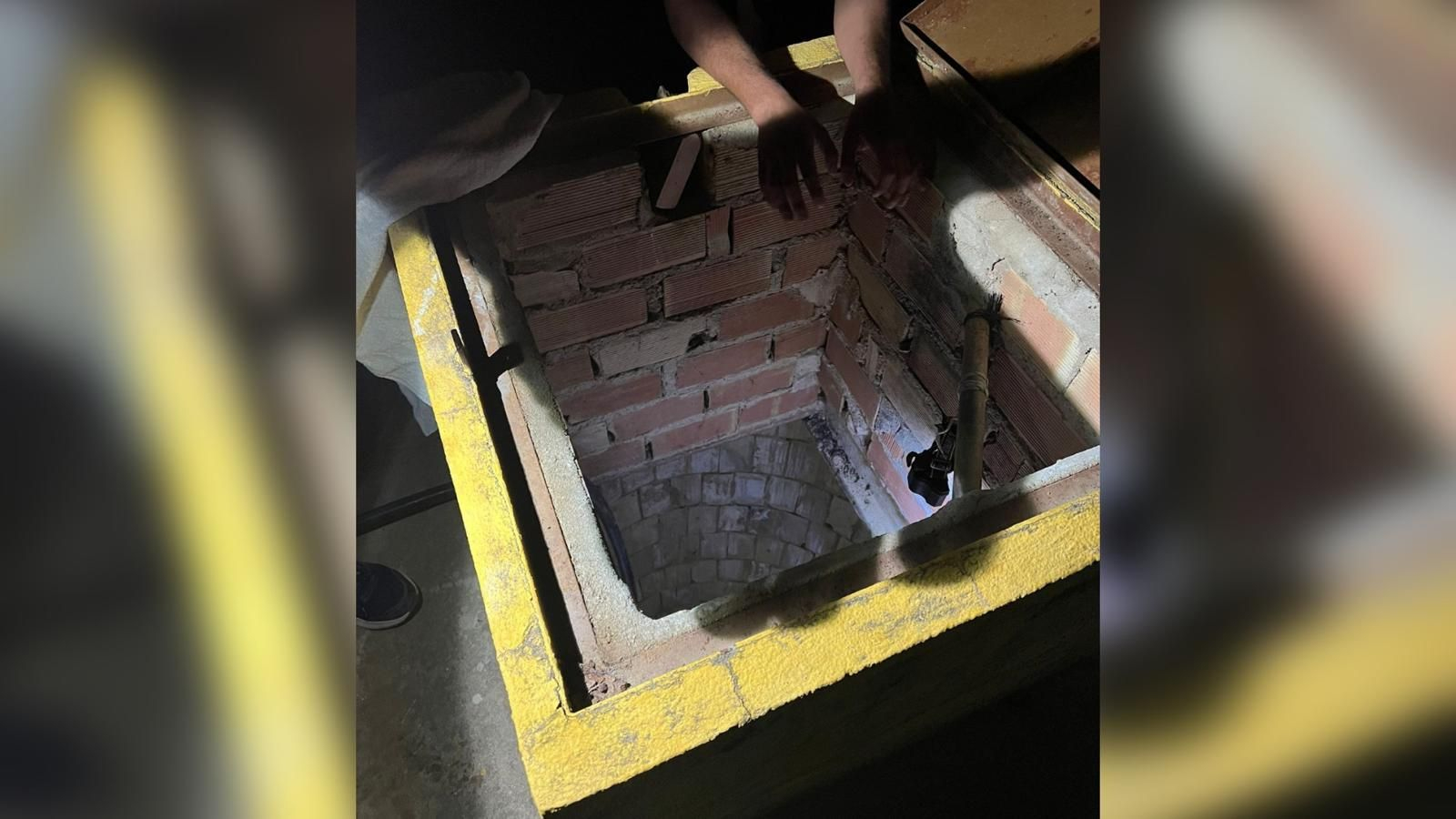 Pozo del que fue rescatado del hombre en Arjonilla.