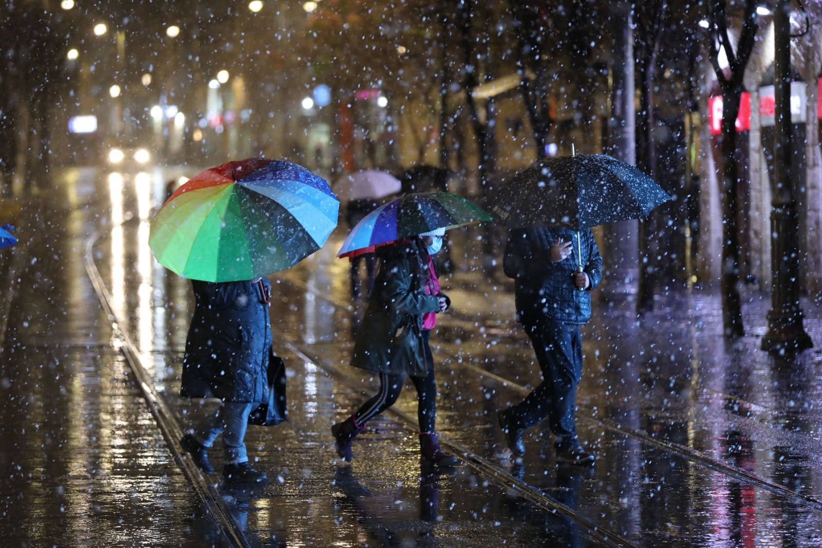 Jerusalén, cubierta de nieve tras el paso del temporal 'Elpida'