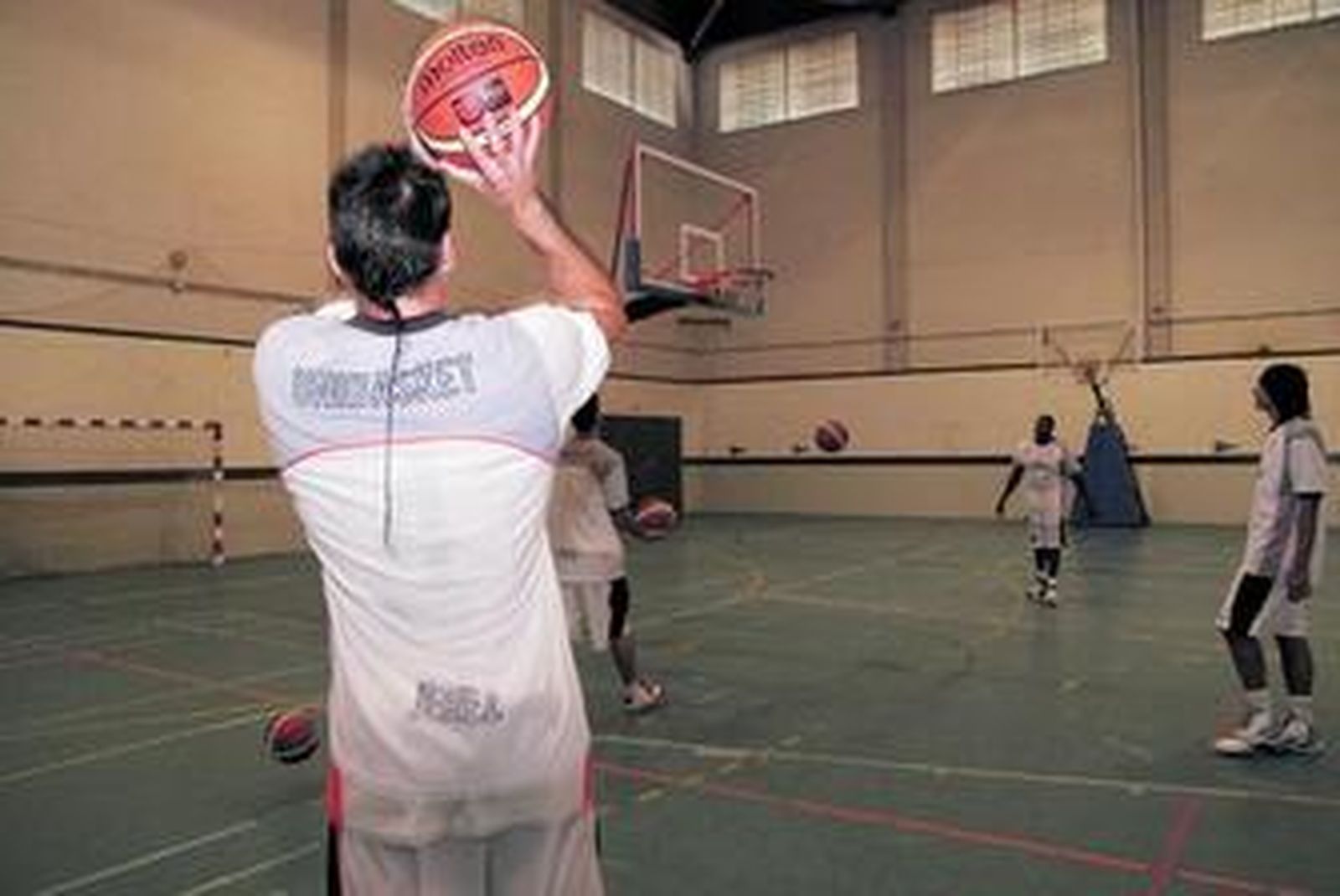 Algunos jugadores entrenan en el Kiko Narváez, en una imagen retrospectiva.