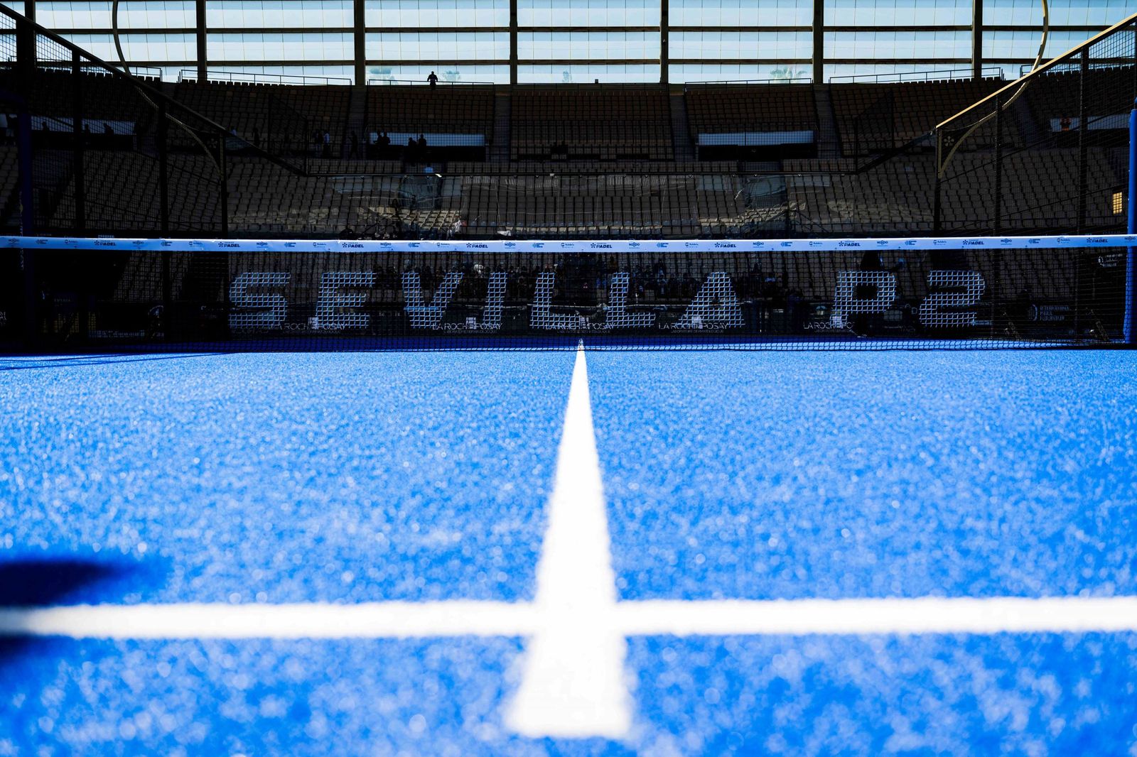 Así es la adaptación del Estadio de la Cartuja para el Premier Padel Andalucía Sevilla P2