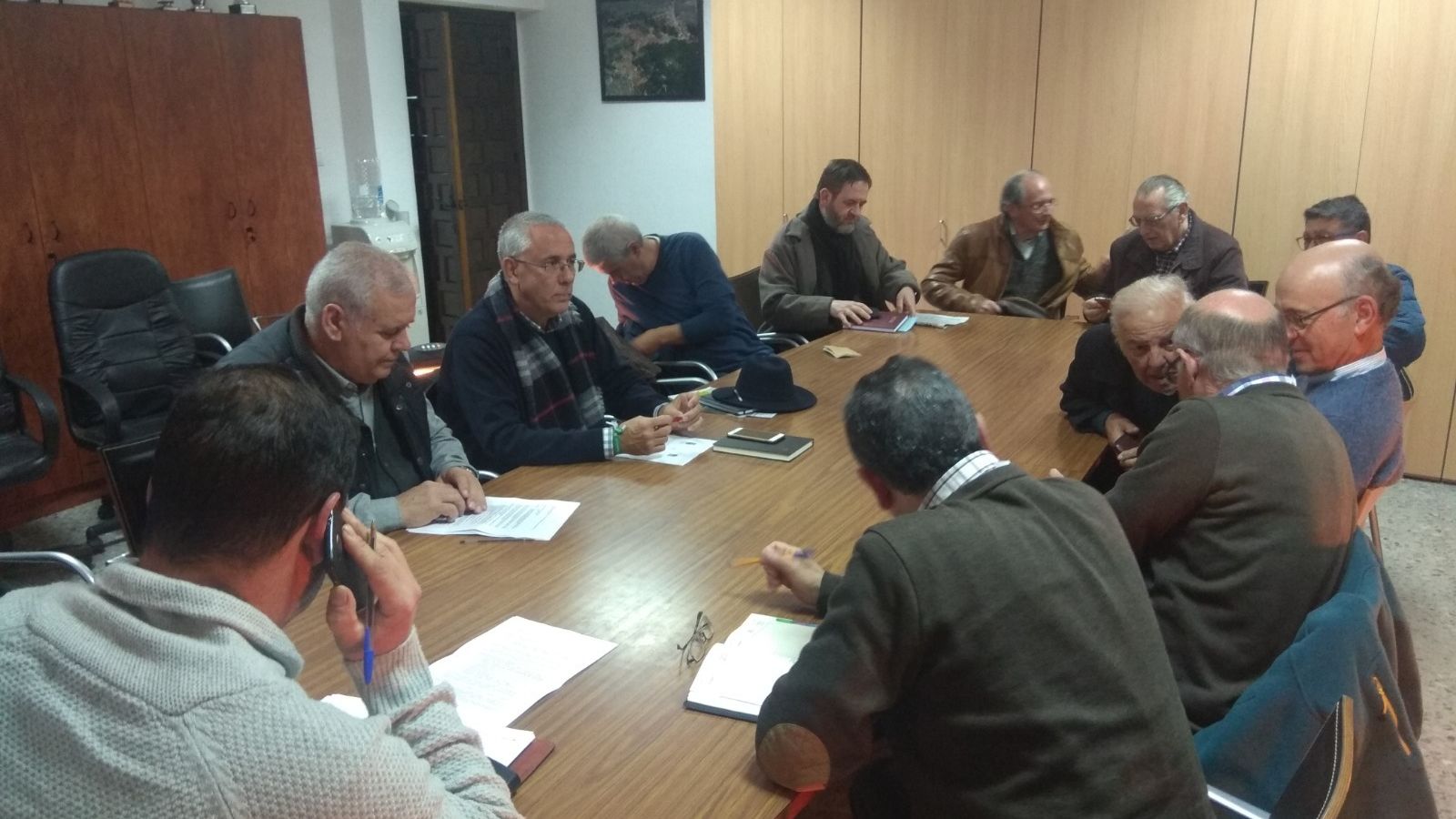 Reuniones para organizar las jornadas.