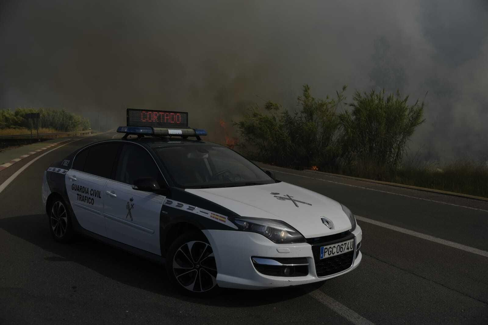 Imágenes del incendio forestal de Bonares