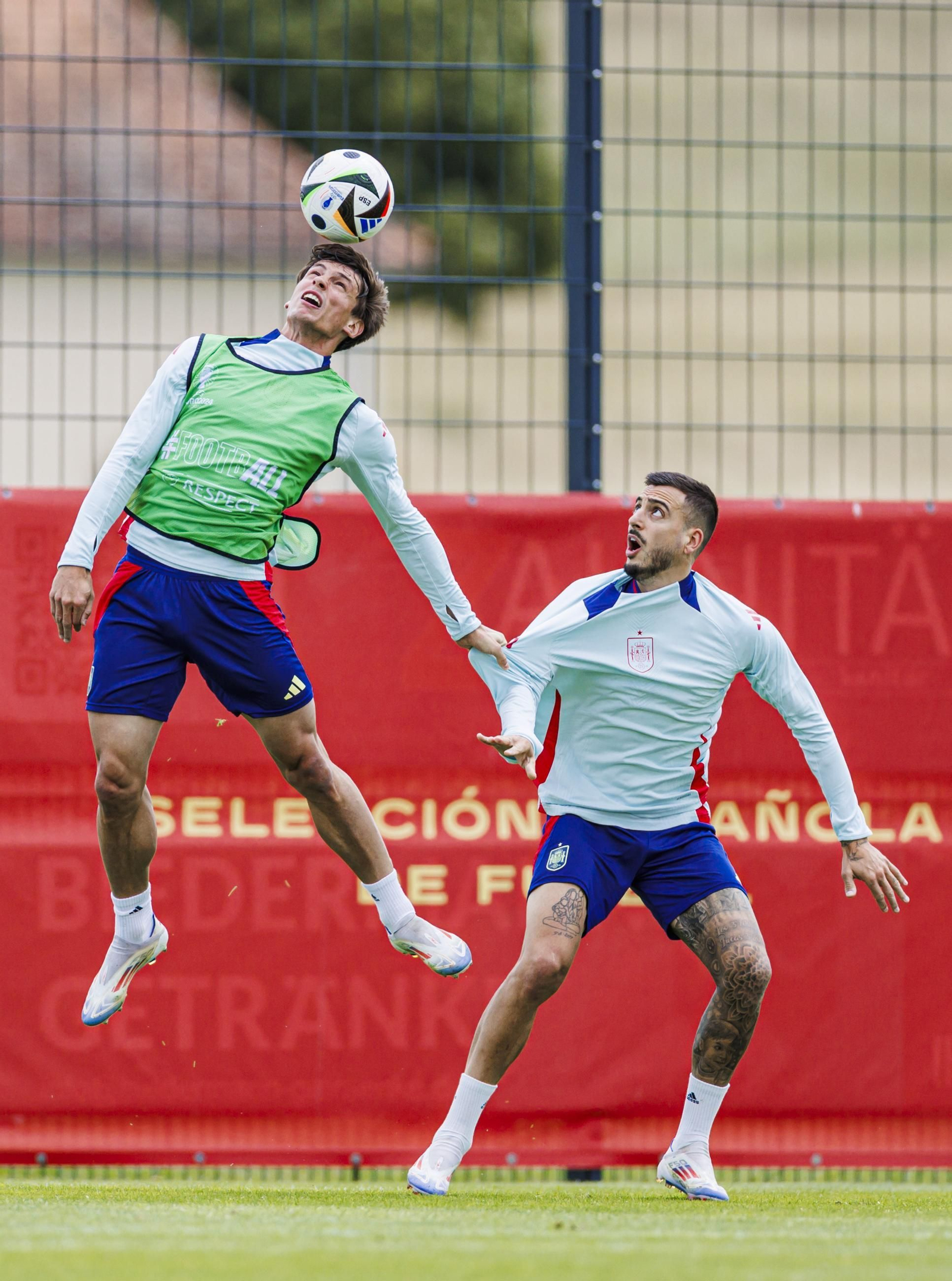 Las fotos de España antes del partido contra Alemania