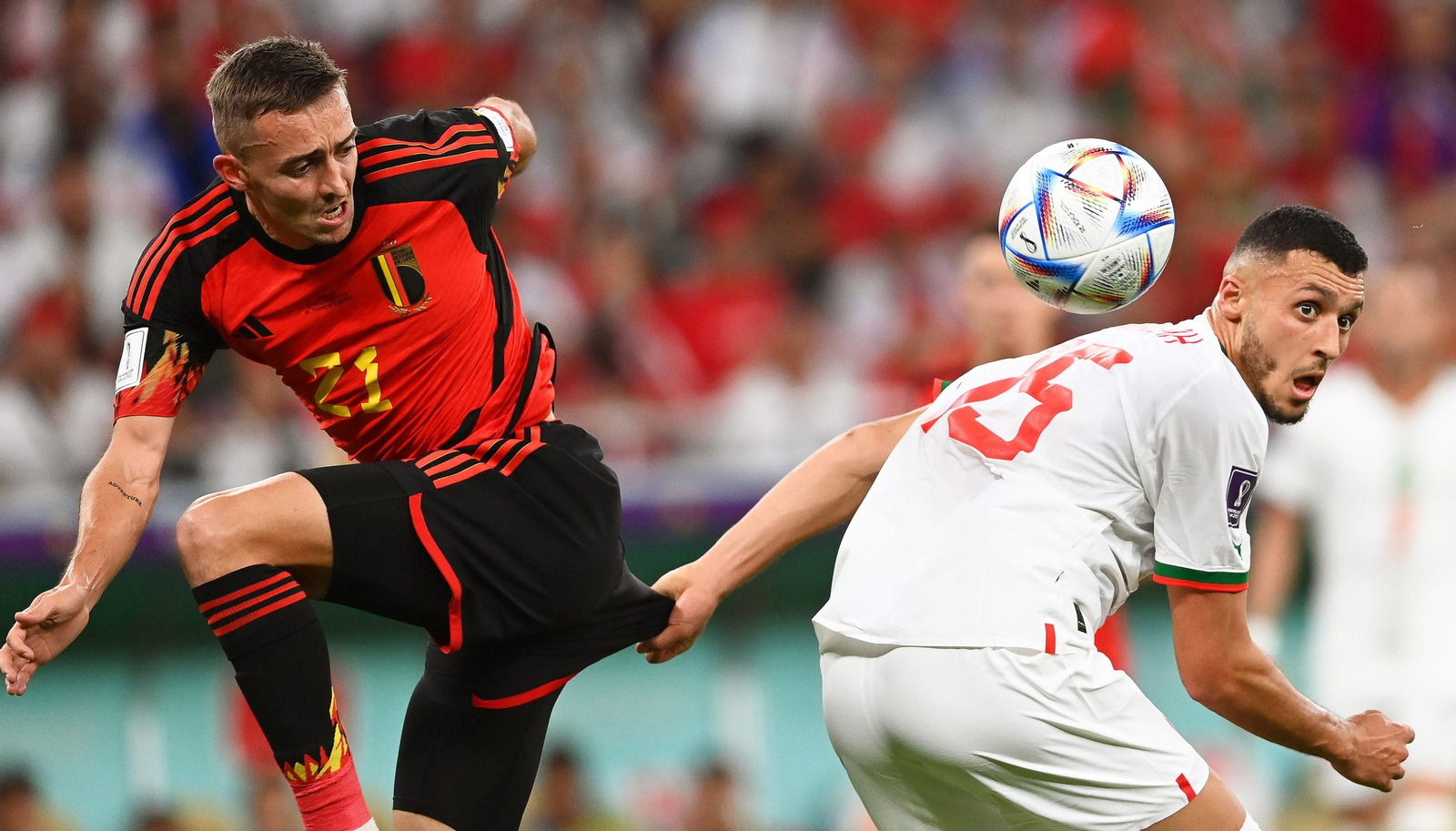 Las fotos del Bélgica-Marruecos del Mundial de Qatar