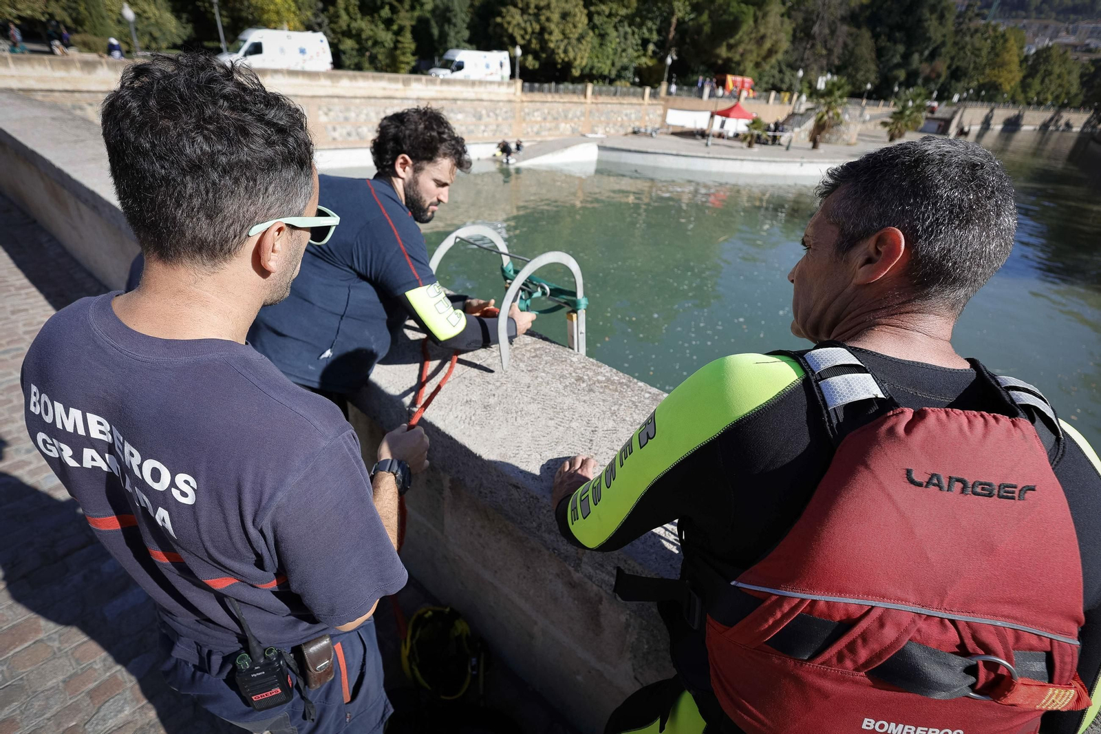 El simulacro ante una inundación en Granada, en imágenes