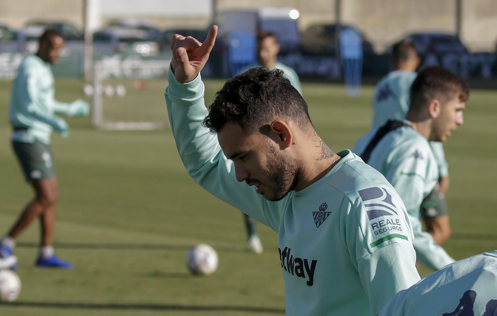 Sanabria, en un entrenamiento de esta temporada en la ciudad deportiva.