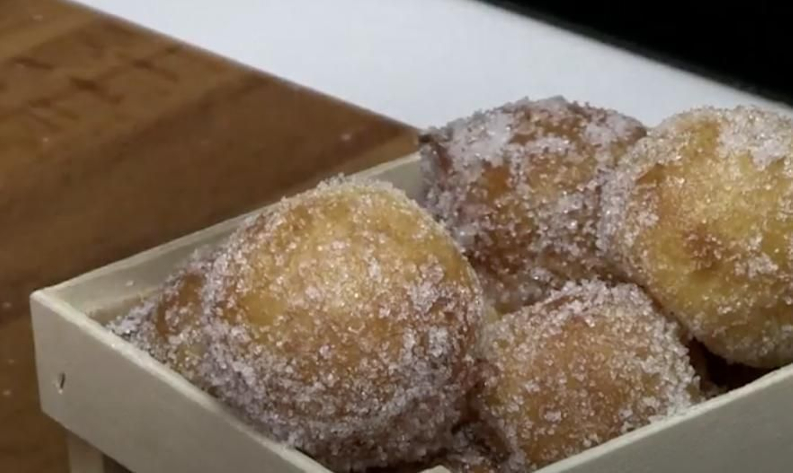 Así quedan los buñuelos de viento
